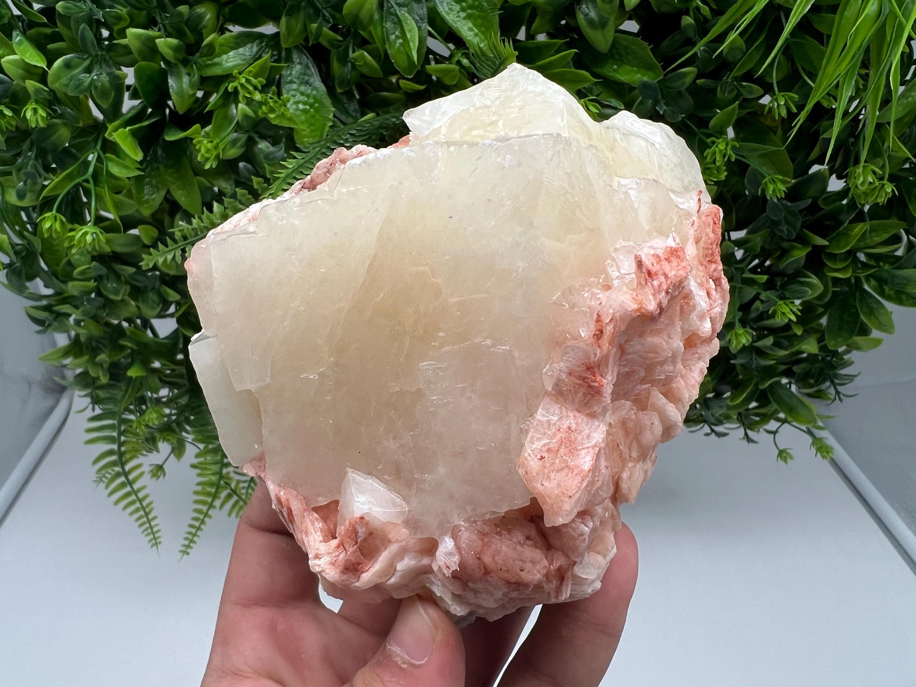 EXSTA Large Apophyllite,Stilbite on Chalcedony,natural,collection mineral specimen,India Mineral,Crystal,Stone Mineral Specimen IndiaCrystal