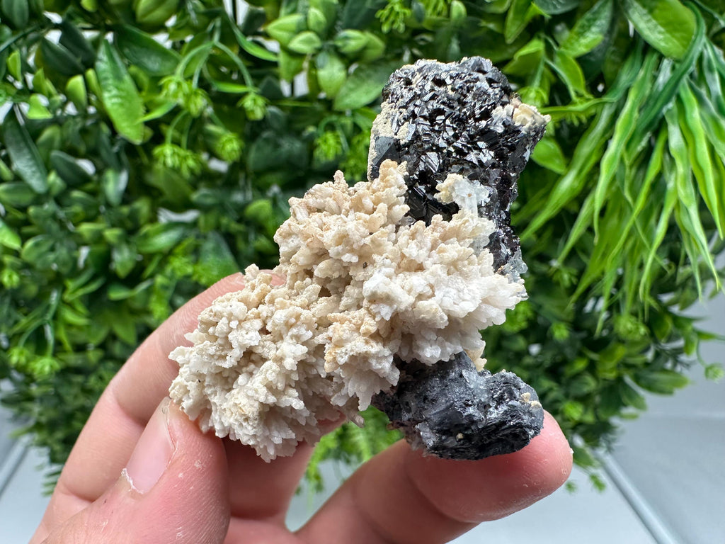 Wonderful Skeletal Galena,Sphalerite on Quartz whit Calcite,from 9 th September mine,Bulgaria,natural,collection mineral specimen,crystal