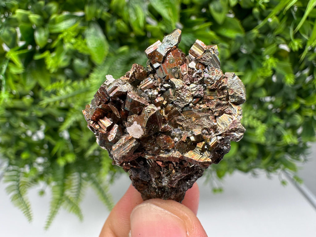 Wonderful Rainbow Pyrite whit Calcite,natural minerals souvenir Crystal,collection stone,rare minerals,home decor,Borieva Bulgaria