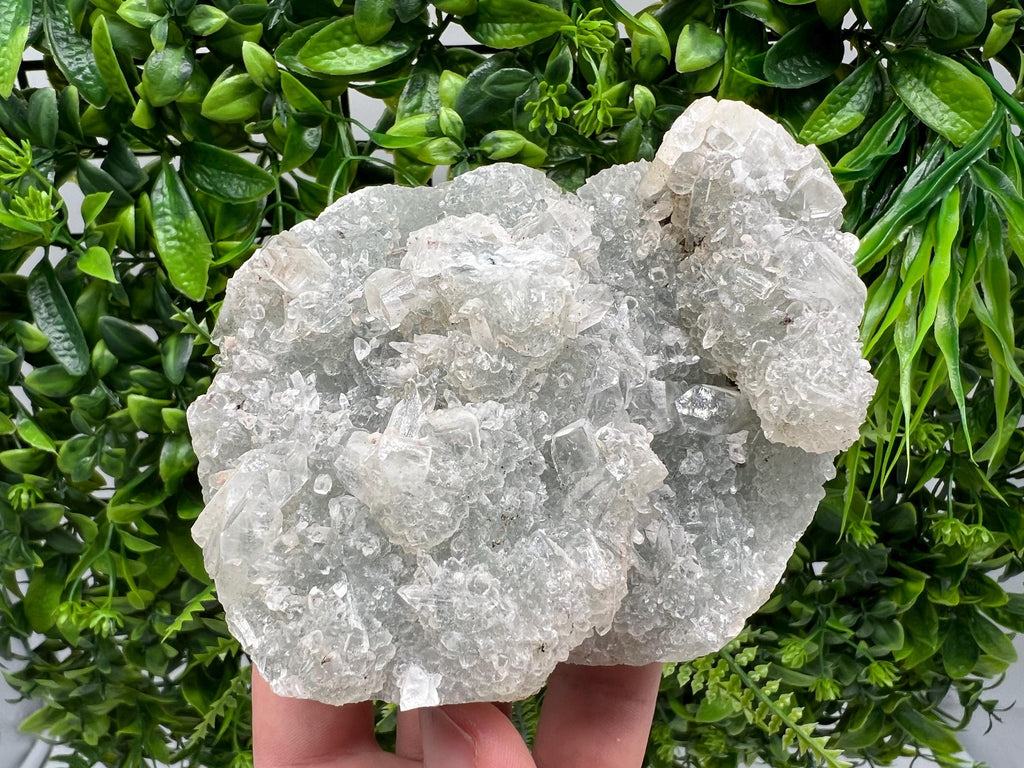 Natural Chalcedony Specimen, India Crystals, Home Decor (425 grams)