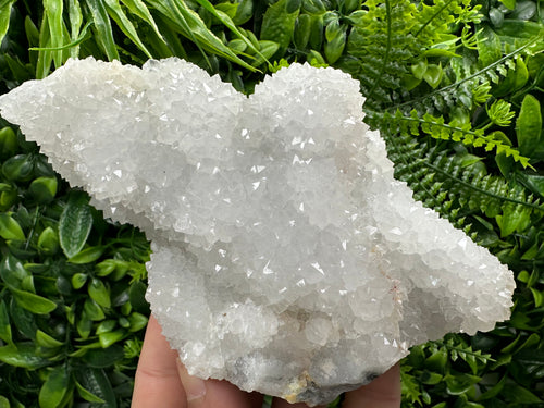 Chlorite Quartz Cluster, Chalcedony Mineral Specimen