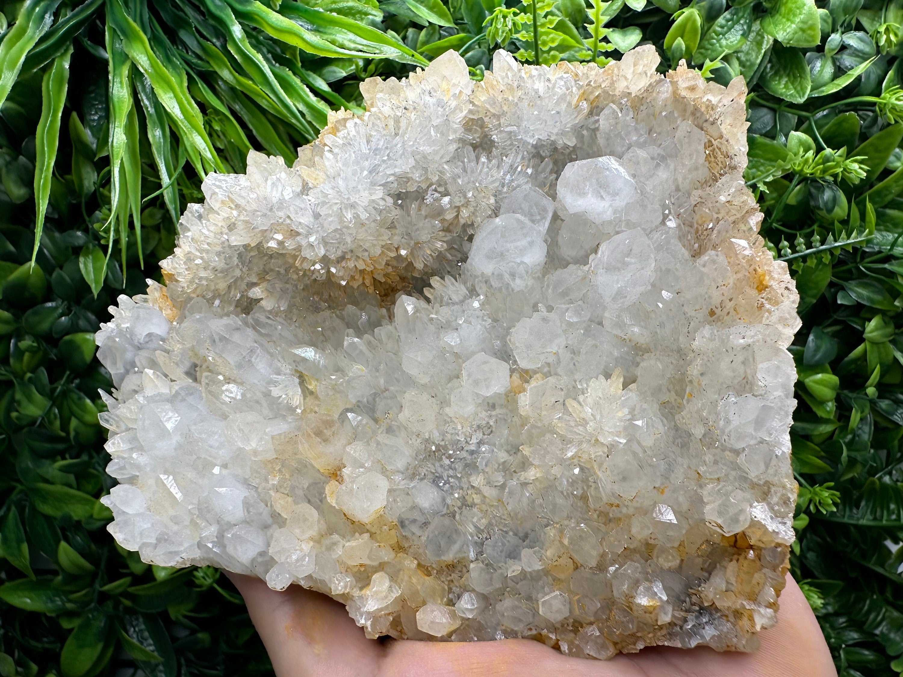 Limonite Quartz Cluster: Rare Mineral Specimen, Bulgaria