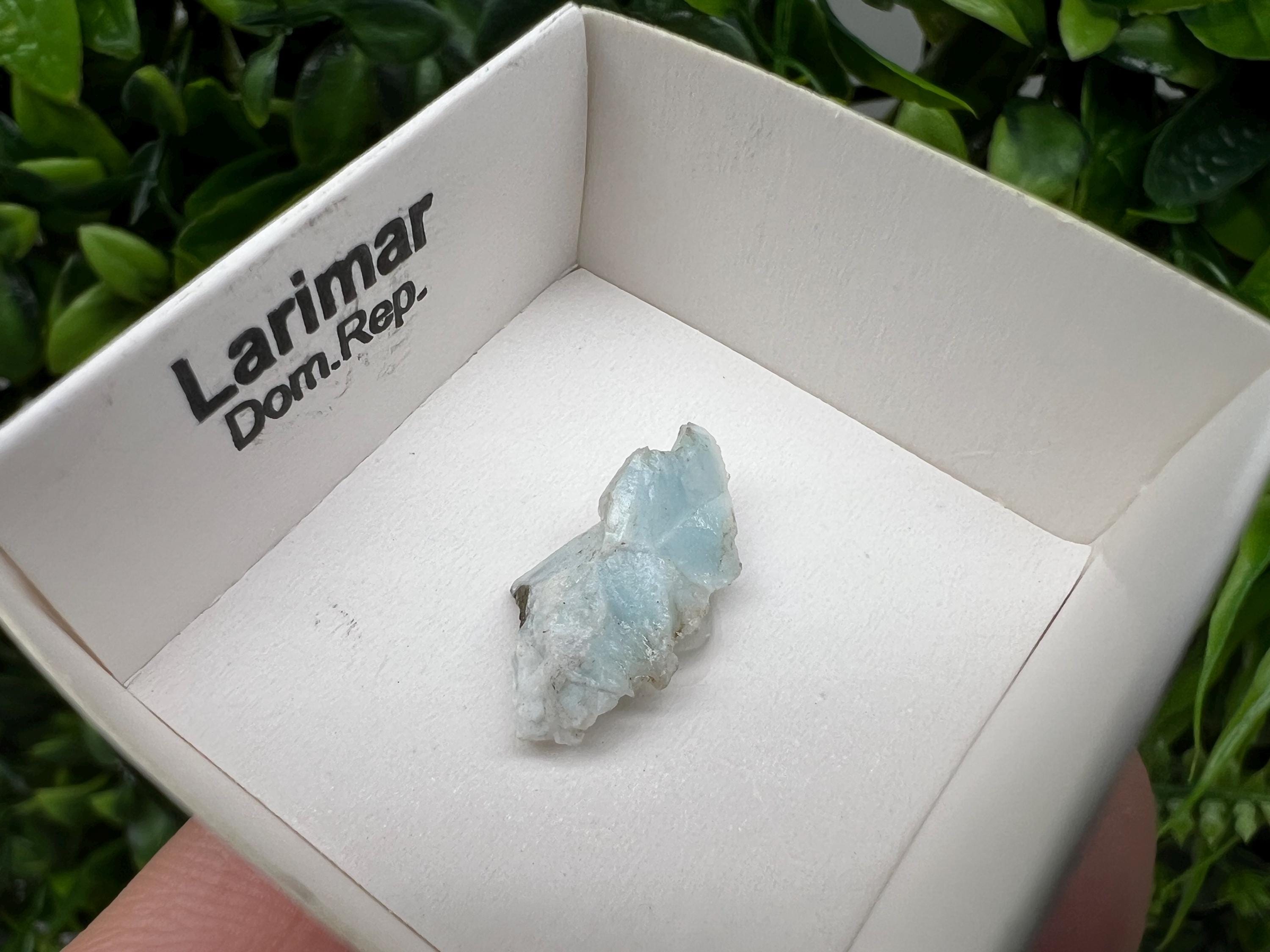 Rare Raw Larimar Crystal Specimen, Dominican Republic Mineral