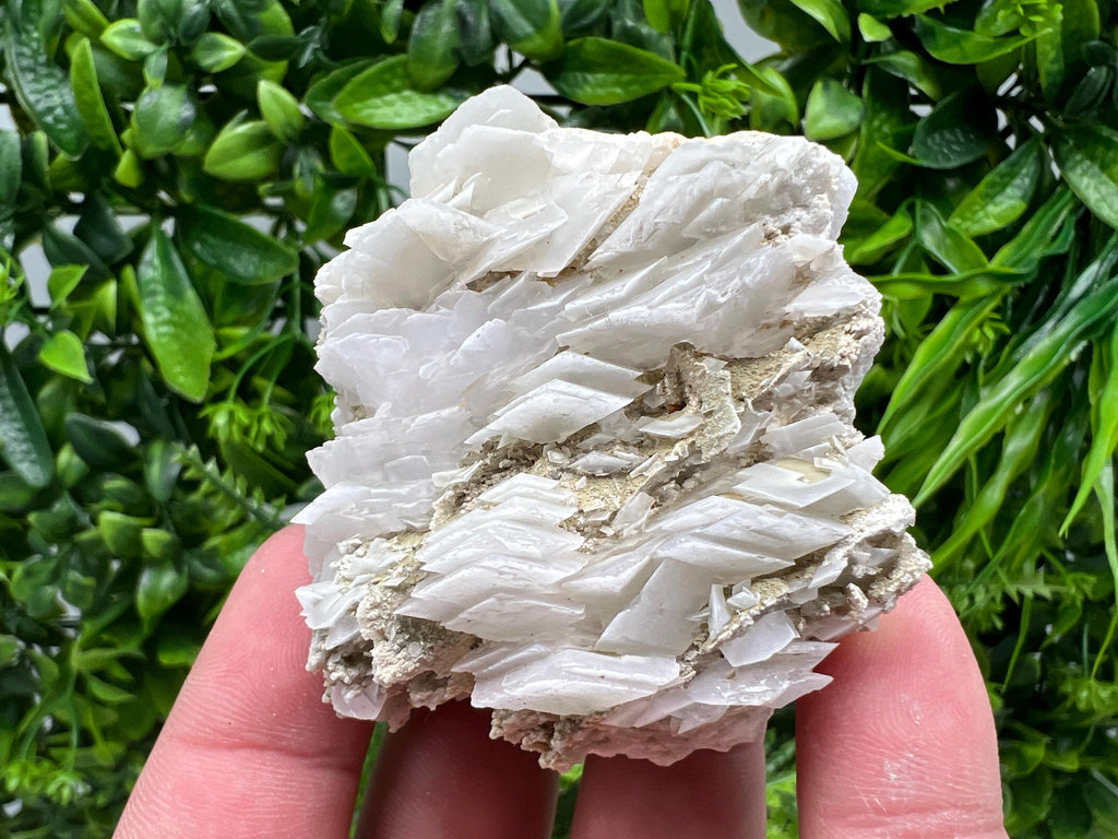 Calcite on Chalcedony Mineral Specimen, Bulgaria Home Decor Stone