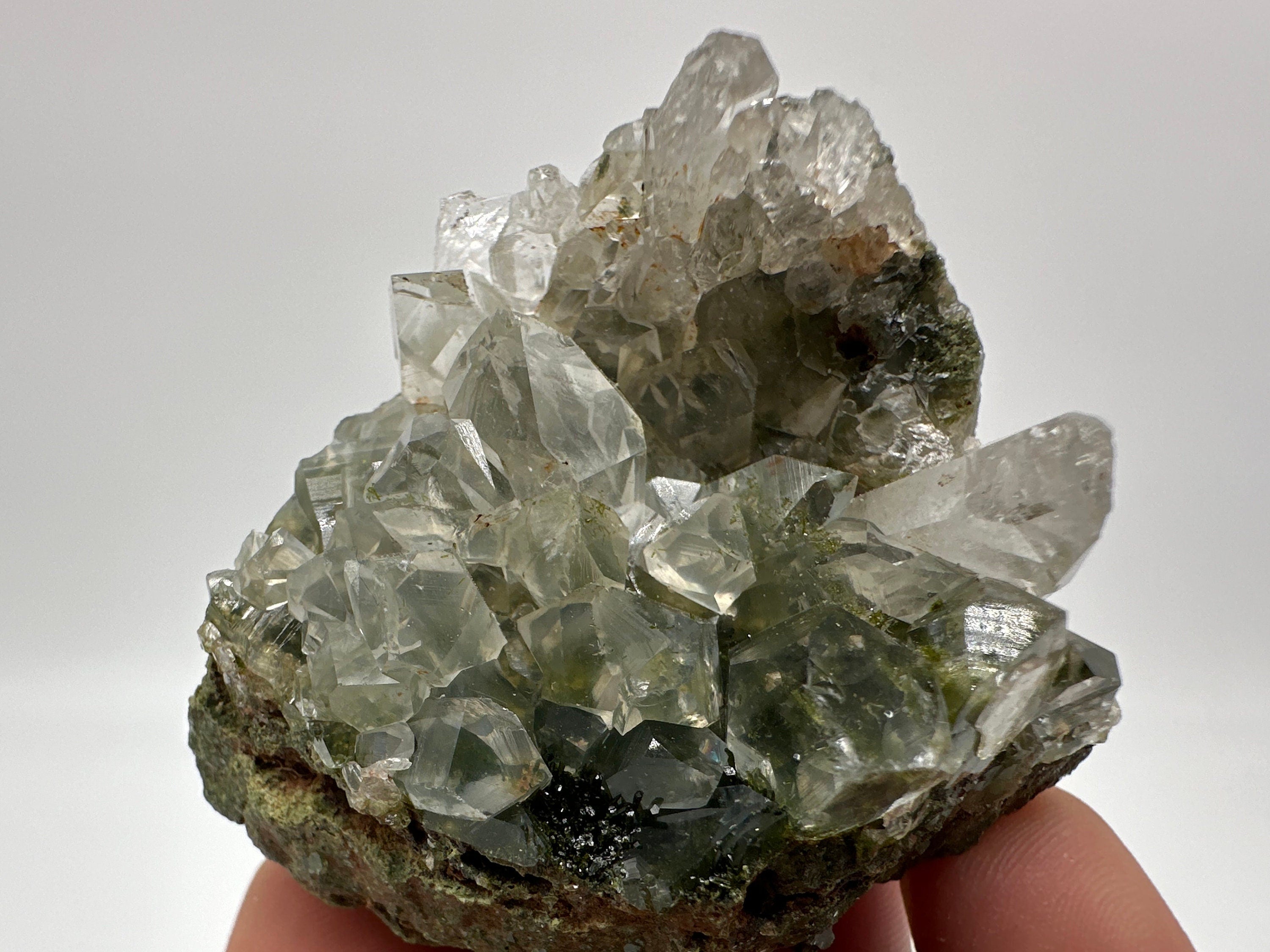 Rainbow Epidote with Quartz, Hakkari Turkey Mineral Specimen