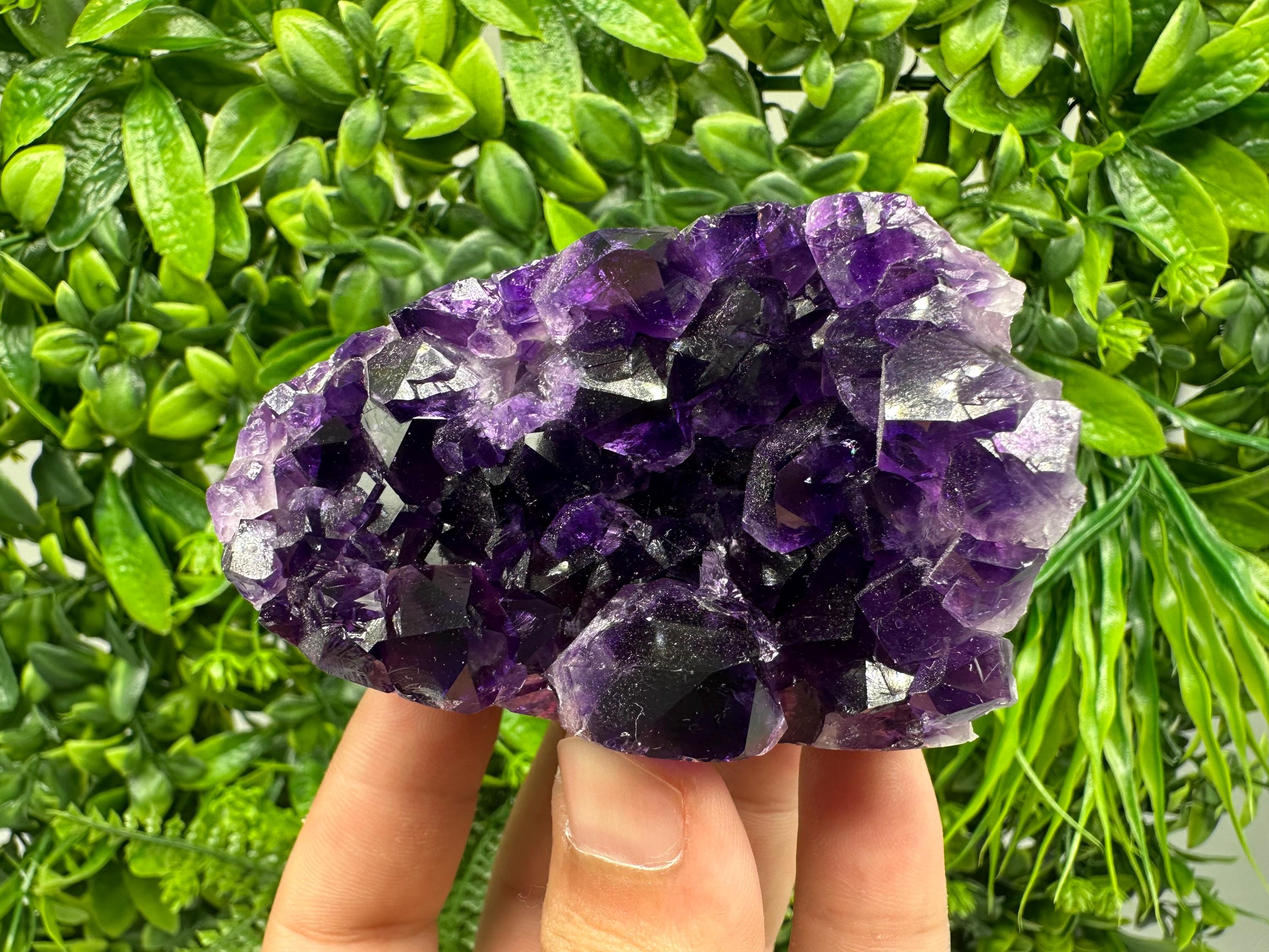 Uruguay Amethyst Crystal: Purple Quartz Home Decor, Energy Stone