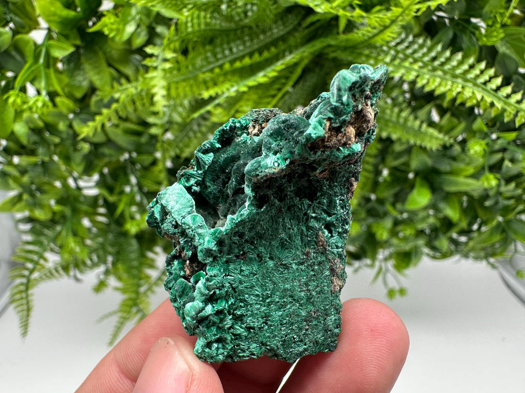 Green Polished Malachite Crystal, Congo Mineral Specimen