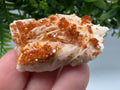 Red Vanadinite Crystal Cluster on Barite, Morocco Mineral Specimen