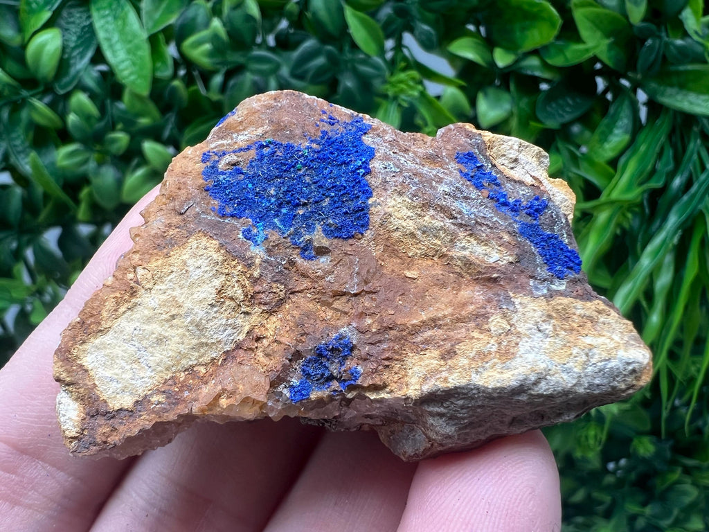 Azurite Malachite Mineral Specimen: Moroccan Blue-Green Crystal, Home Decor
