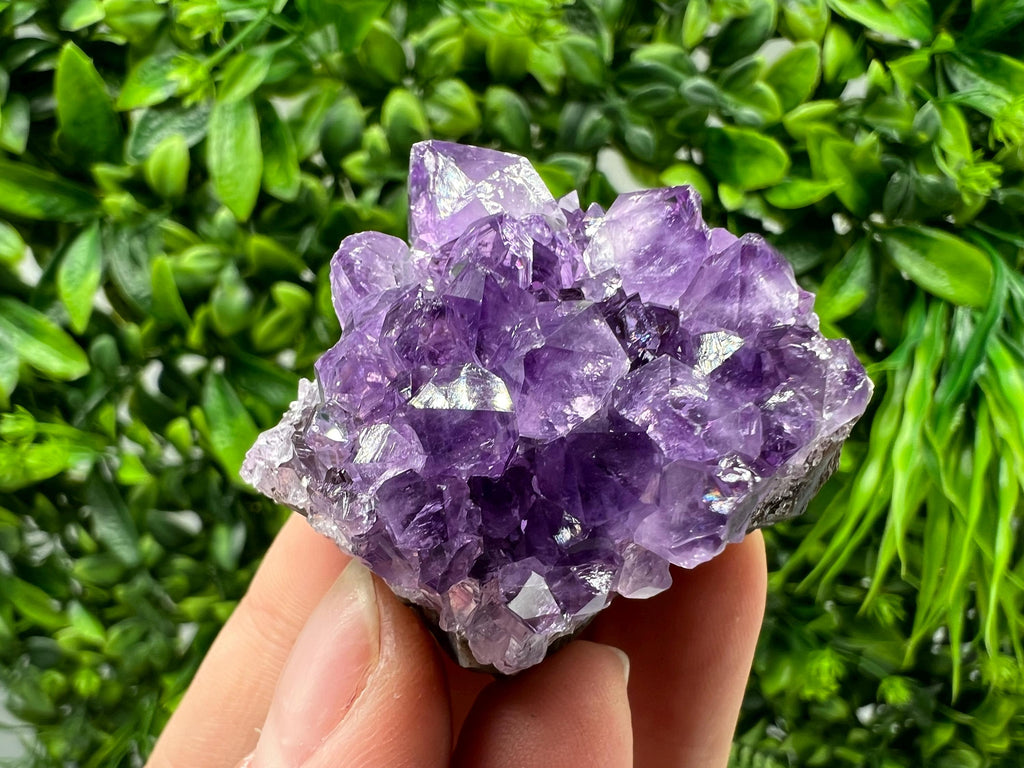 Uruguay Amethyst Cluster, Natural Purple Crystal, Home Decor