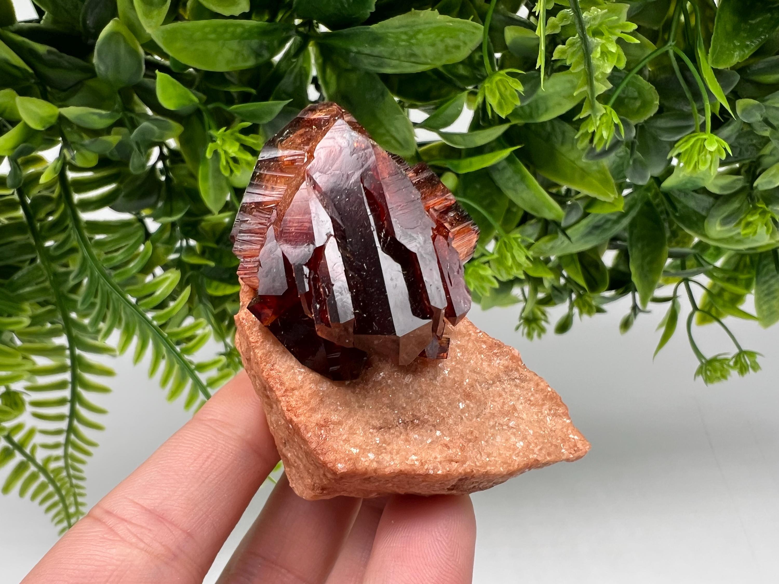 Orange-Brown Arcanite Mineral Specimen, Santa Ana Tin Mine