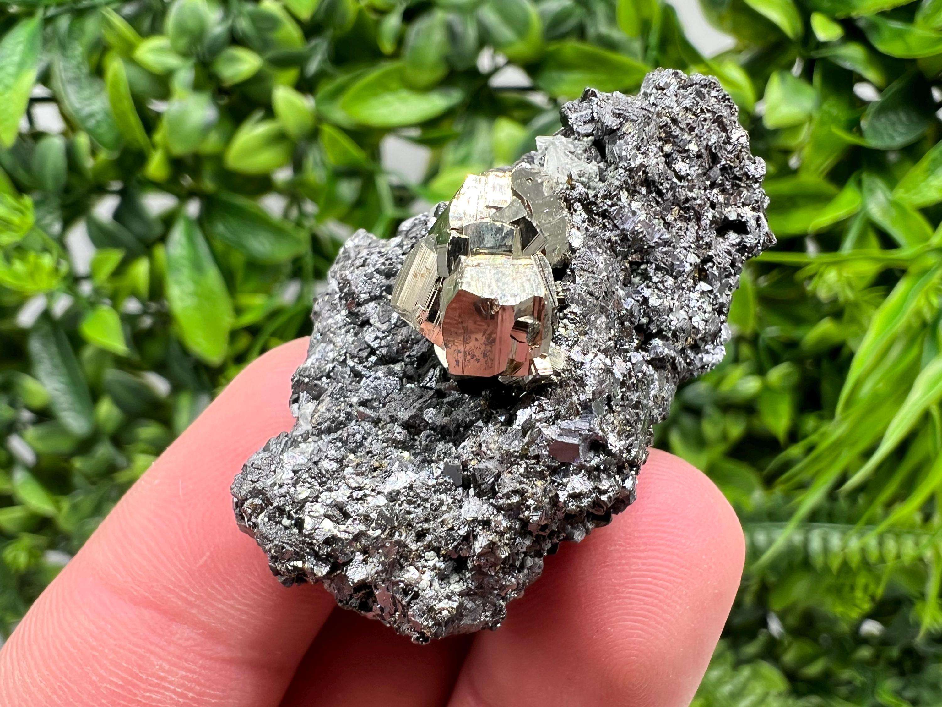 Pyrite Galena Sphalerite Quartz Specimen: Borieva Mine Mineral Decor