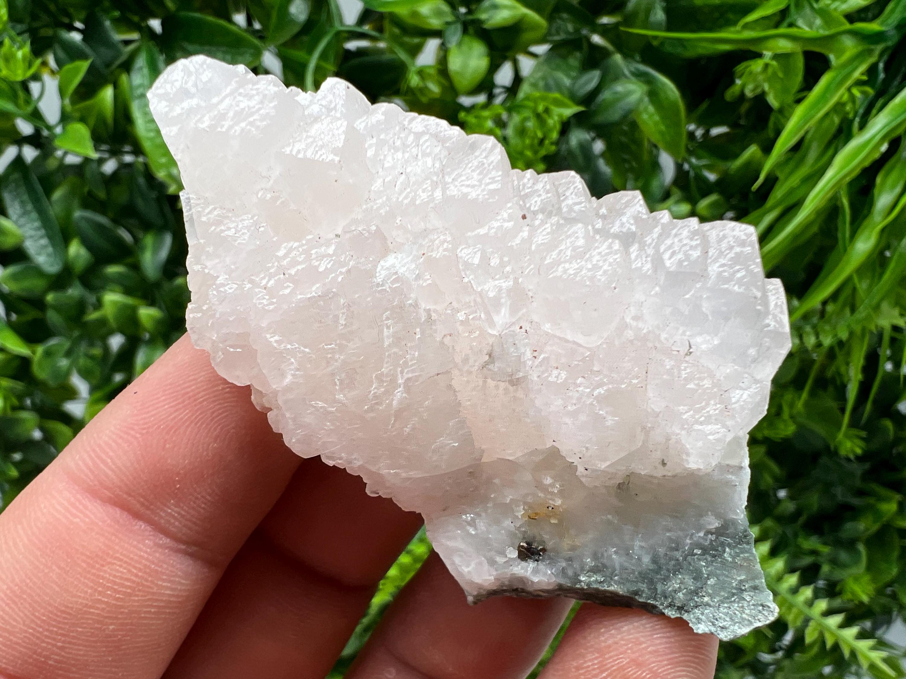 Rare UV Calcite Cluster, Djurcovo Mine, Bulgaria, Mineral Specimen