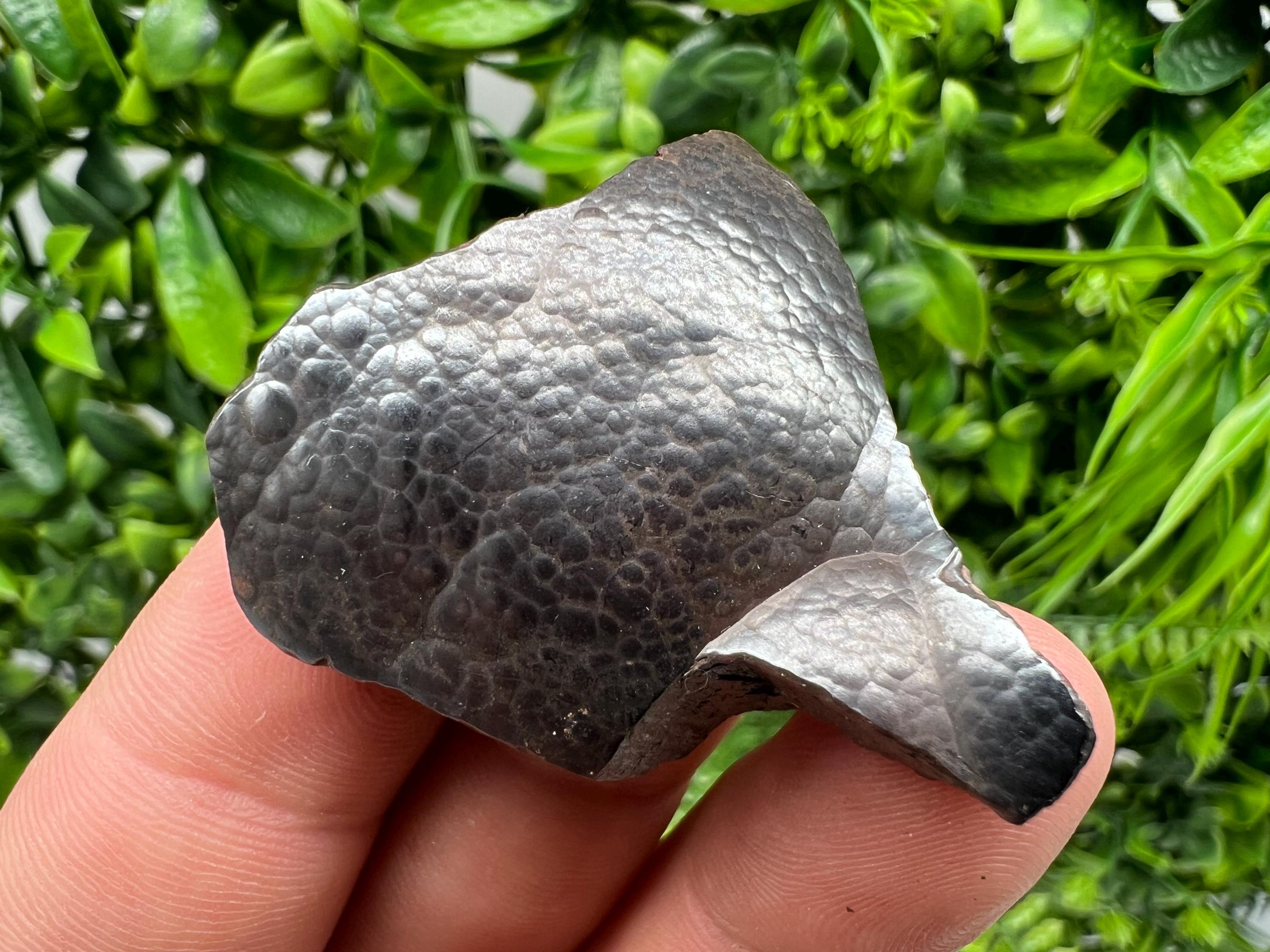 Moroccan Black Botryoidal Hematite Specimen: Chakra Reiki Crystal