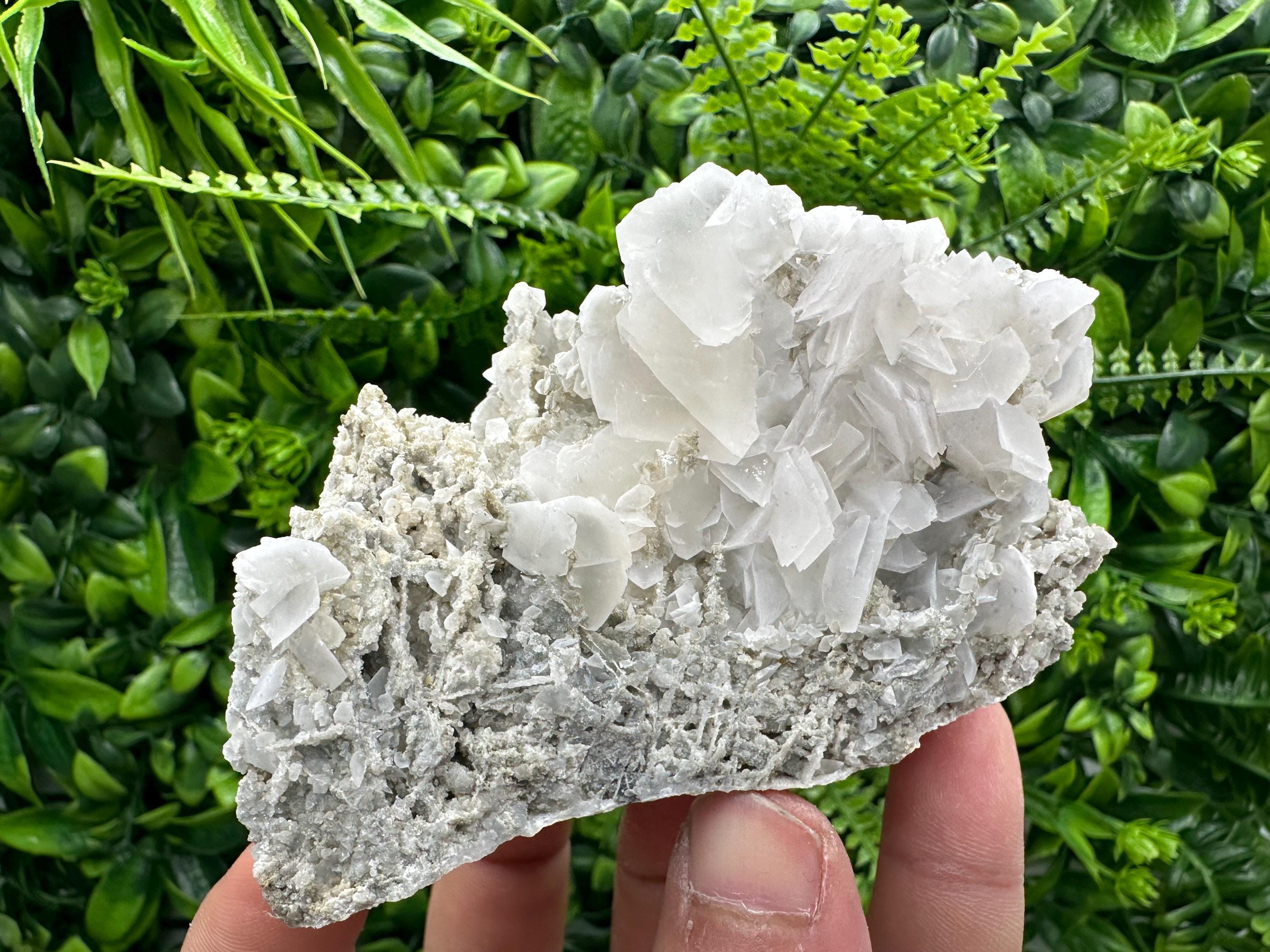 Calcite on Chalcedony, Krushev dol Mine, Bulgaria, Mineral Specimen