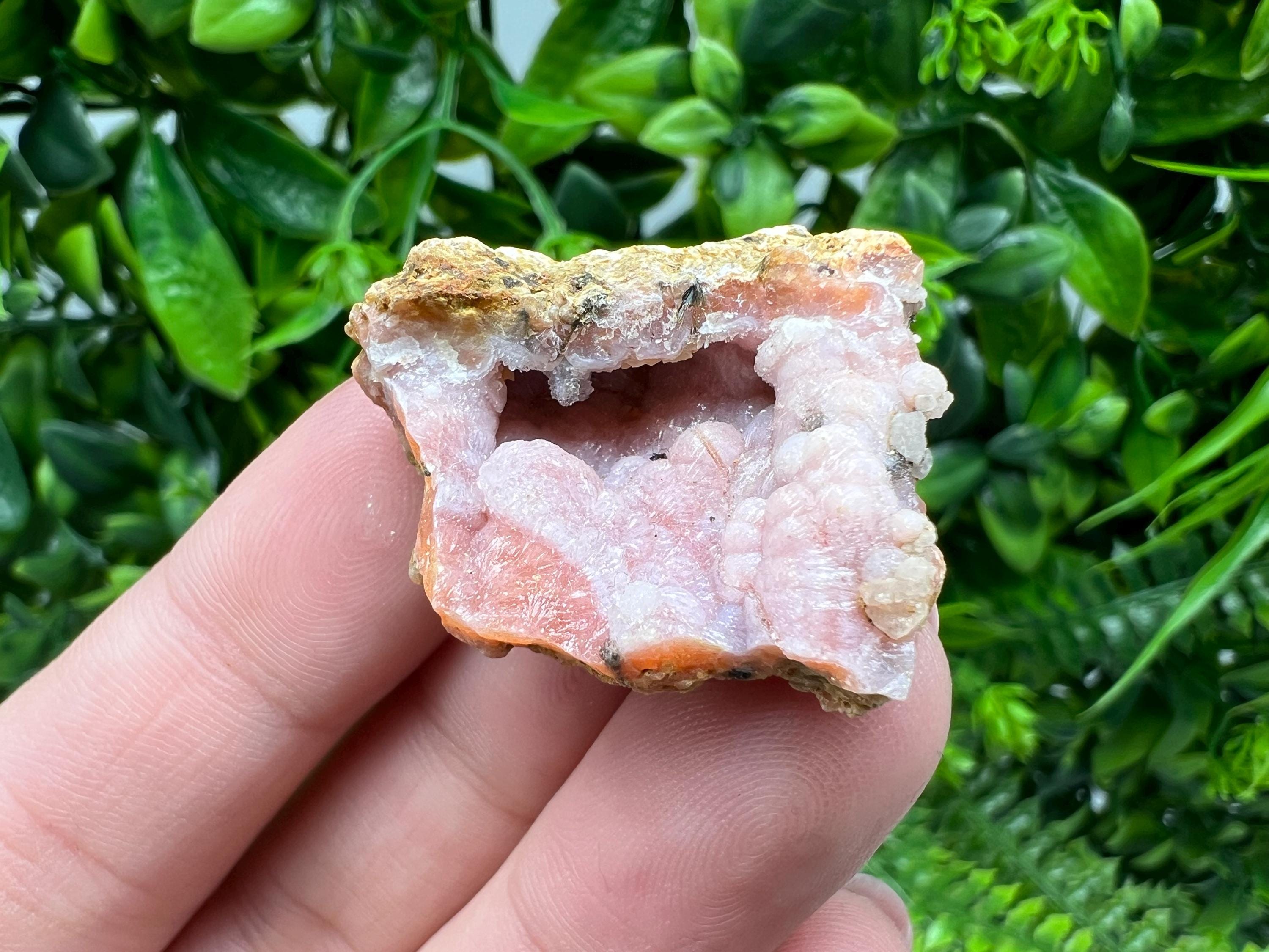 Red Chalcedony Crystal, Morocco Mineral Specimen, Rare Souvenir Gift