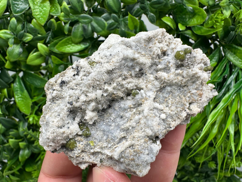 Cleiophane Sphalerite on Quartz: Green Crystal Mineral Specimen