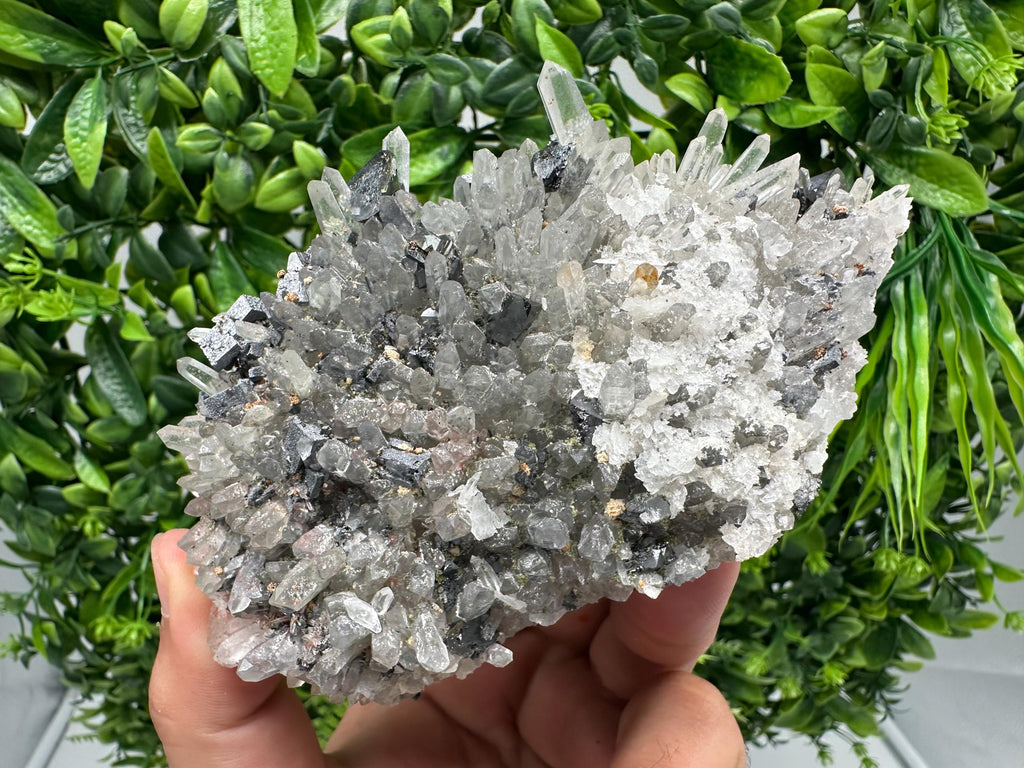 Stunning Quartz whit Galena,Hematite,Iron oxide from 9th September mine,natural,collectible mineral specimen,home decor stone,gift,crystal