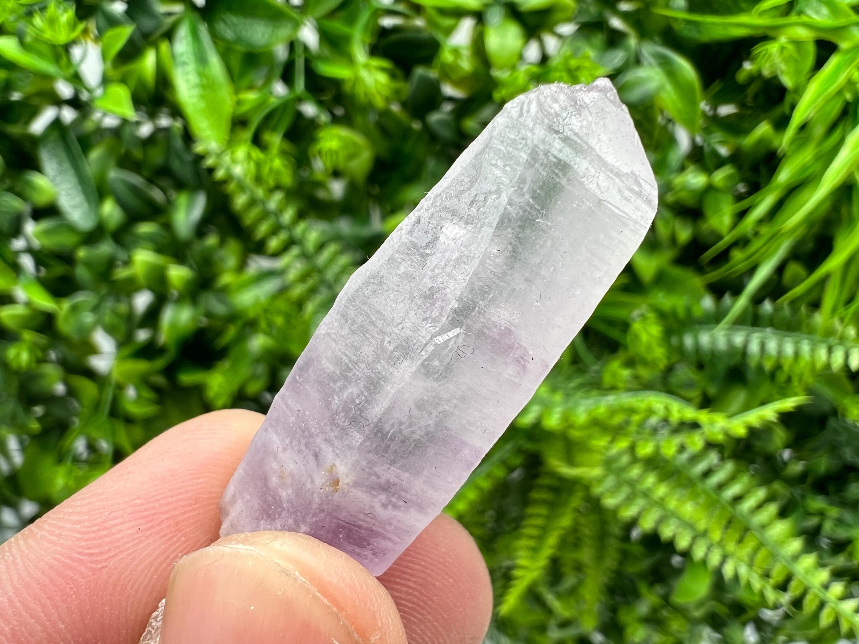 Amethyst Phantom Quartz Crystal with Chalcedony & Chlorite Inclusions