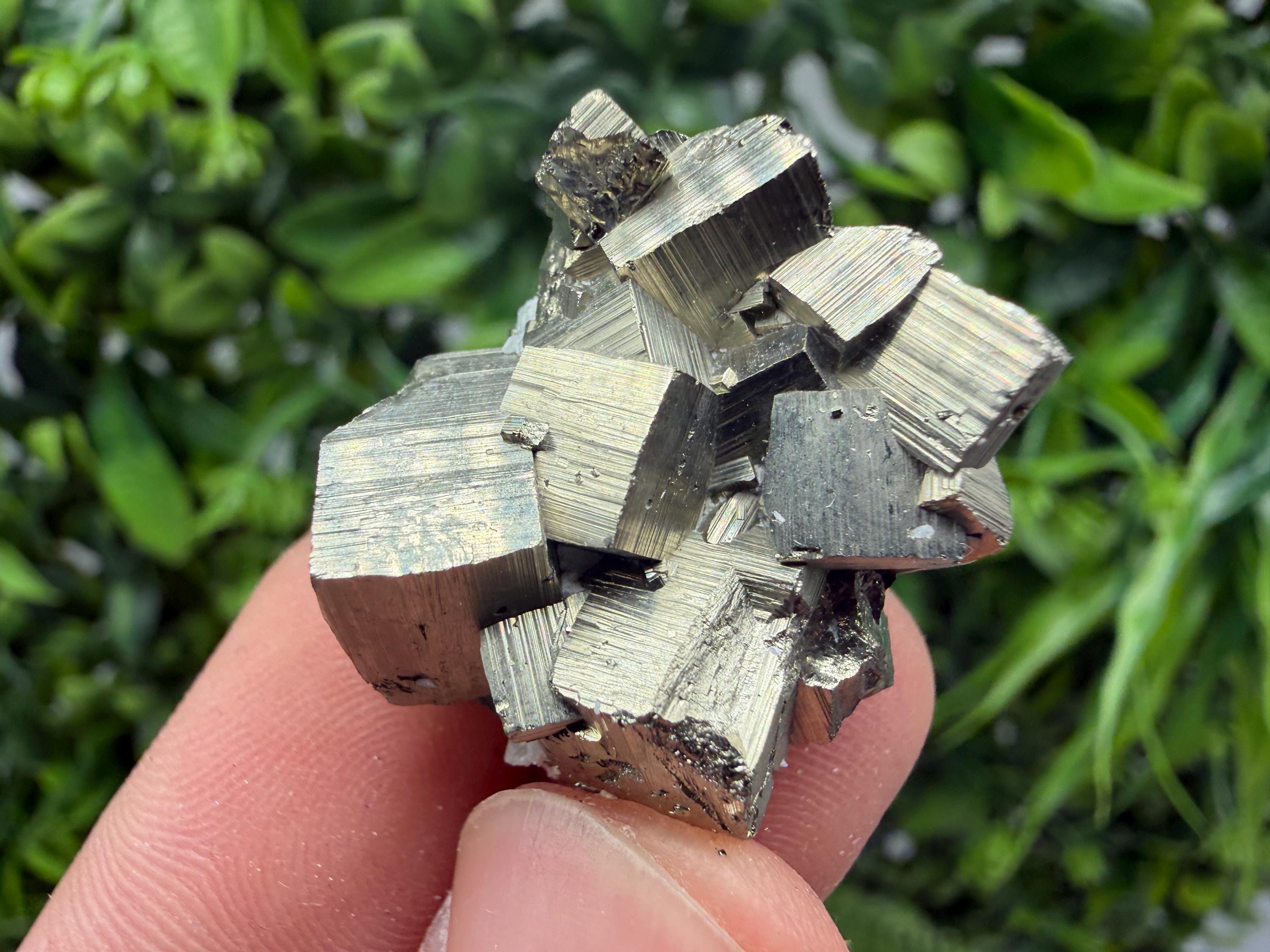 Rare Floating Pyrite Cluster, Fool’s Gold Crystal Decor