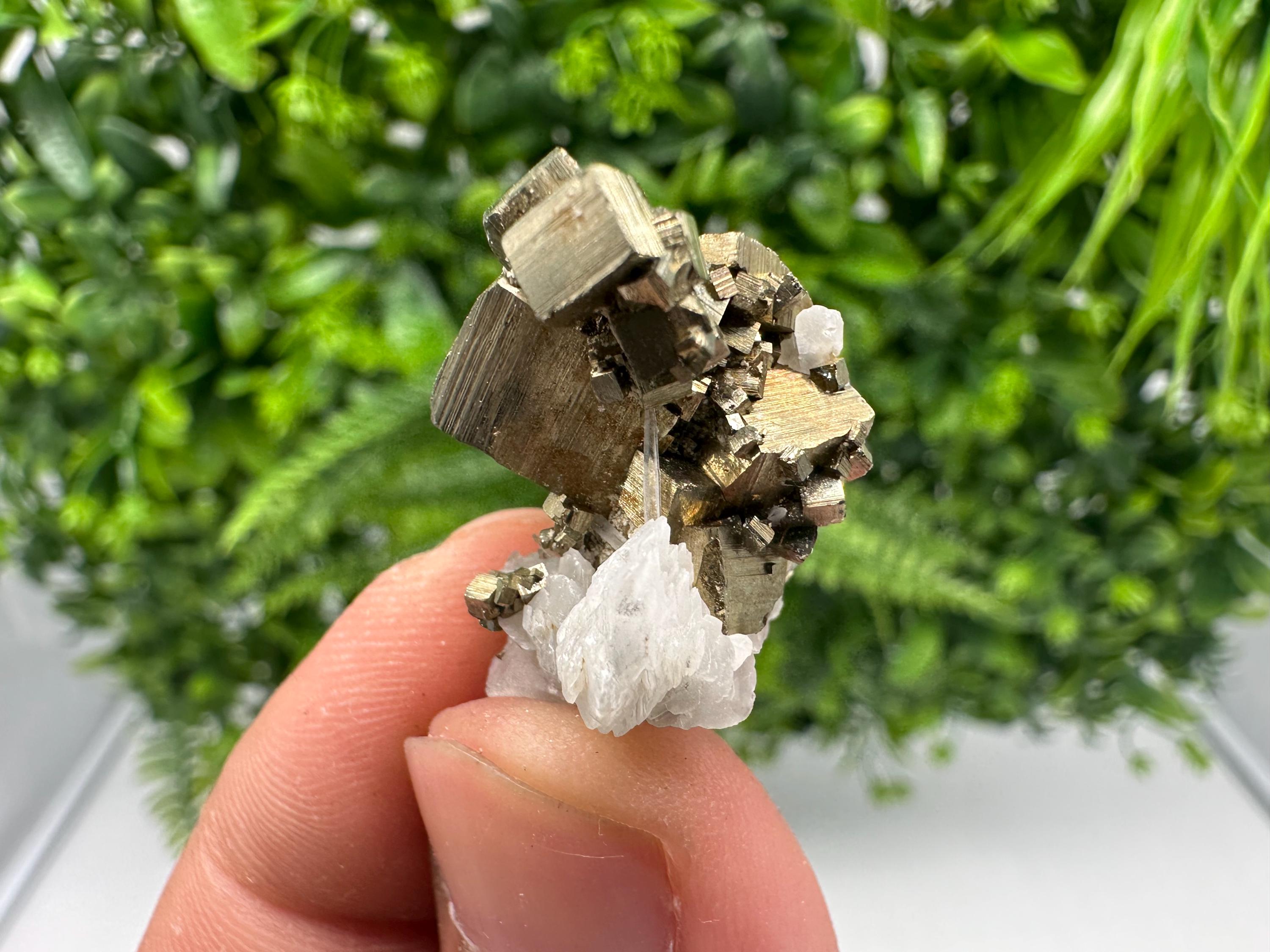 Wonderful Rainbow Pyrite whit Calcite,natural minerals souvenir Crystal,collection stone,rare minerals,home decor,Borieva Bulgaria