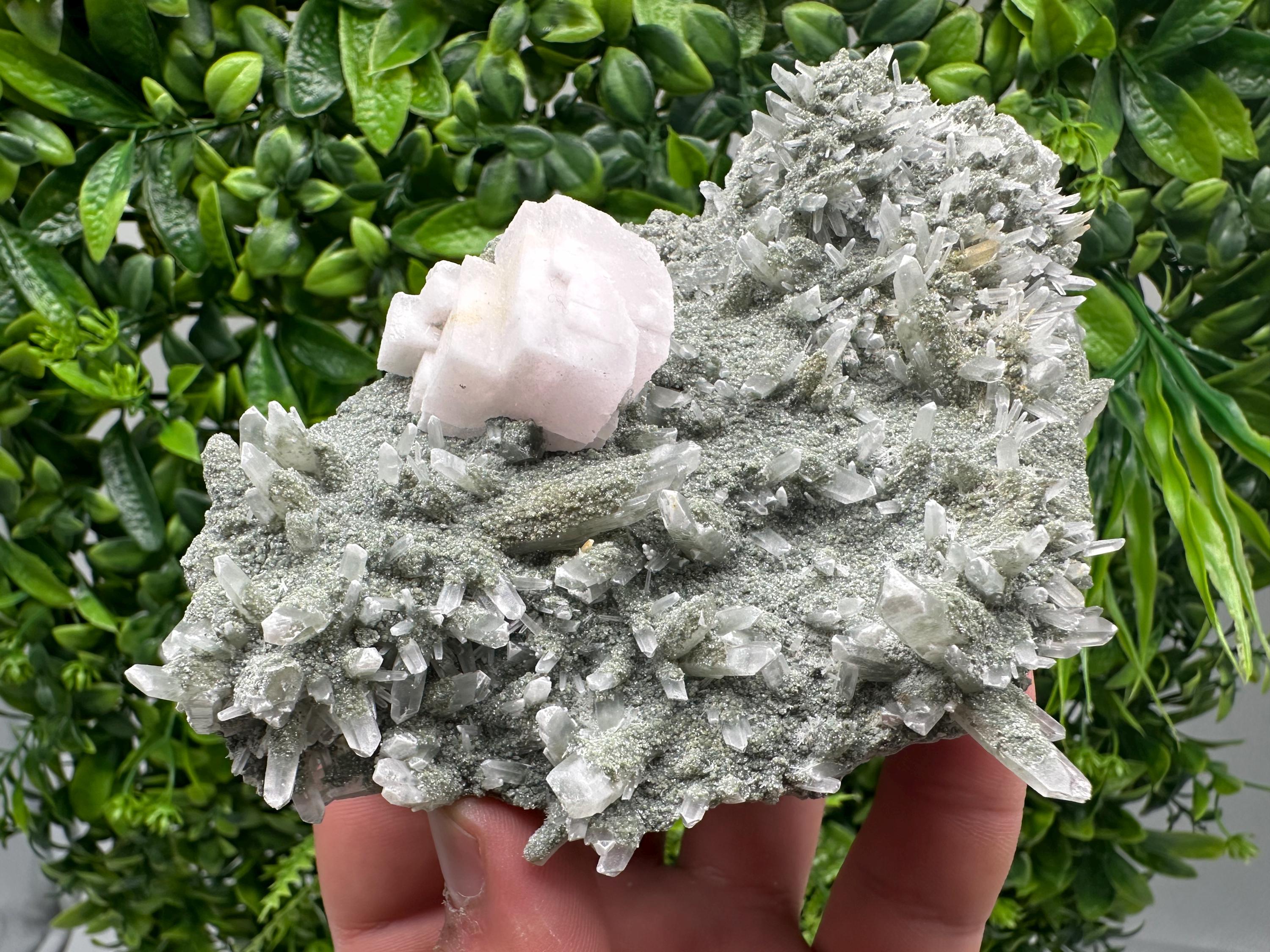 Calcite with Quartz: Natural Mineral Souvenir, Borieva Bulgaria
