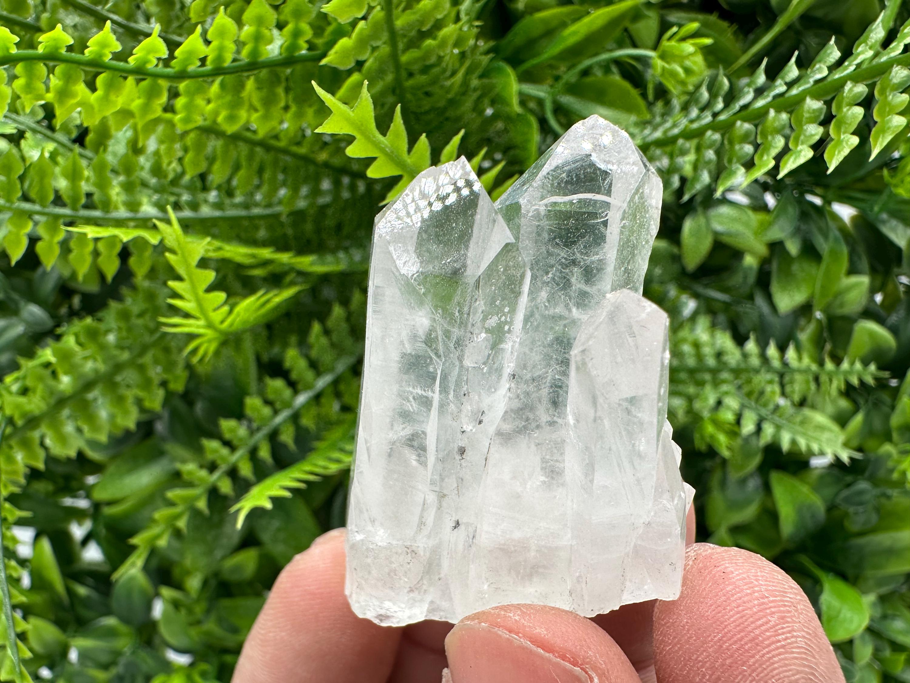 Transparent Quartz Crystal Cluster, Djurcovo Mine, Bulgaria, Rare Mineral Specimen