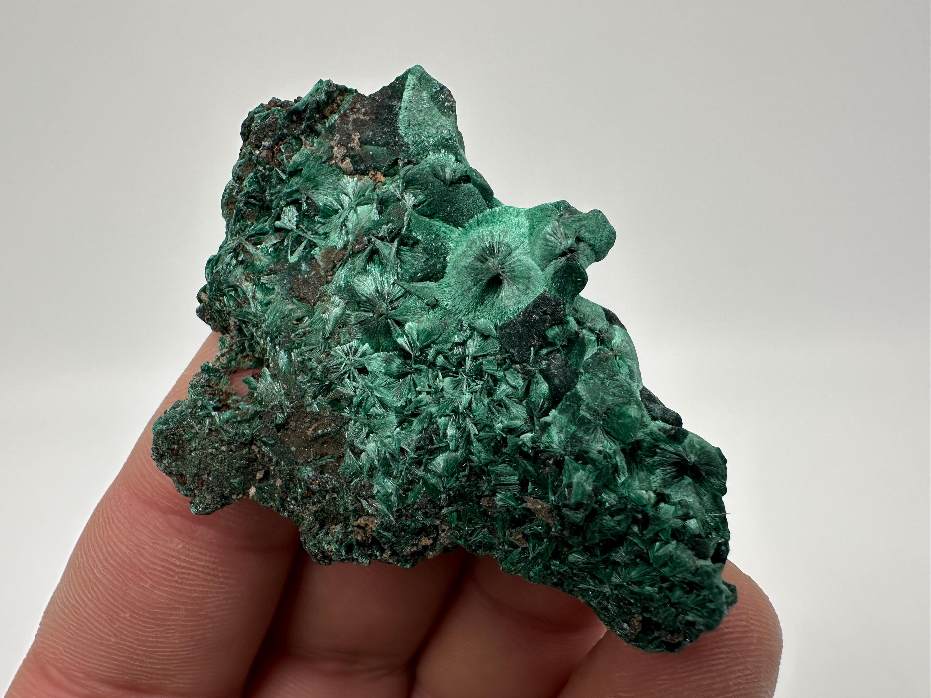 Green Polished Malachite Crystal, Congo Minerals Specimen (6/5cm)