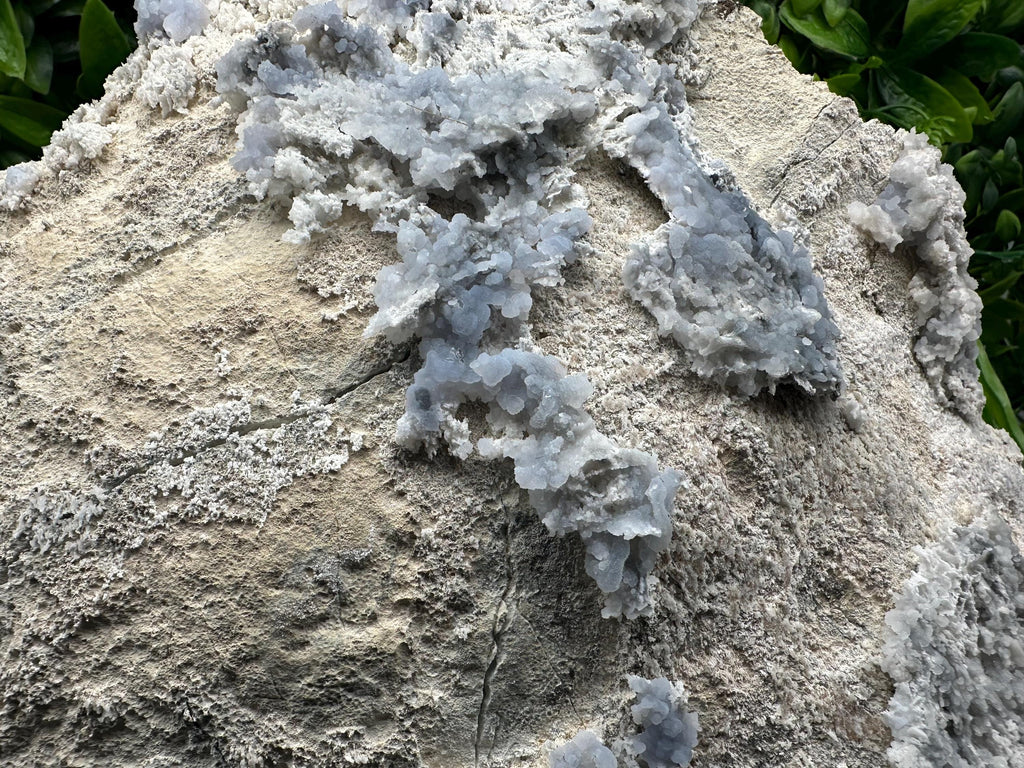 Rare Light Blue Chalcedony Specimen: Bulgarian Mineral Collection, Home Decor Stone