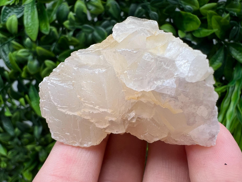 Quartz Crystal with Calcite and Chlorite: Borieva Mine, Bulgaria