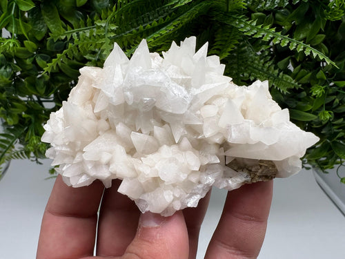Calcite on Aragonite: Djurcovo Mine, Bulgaria Crystal