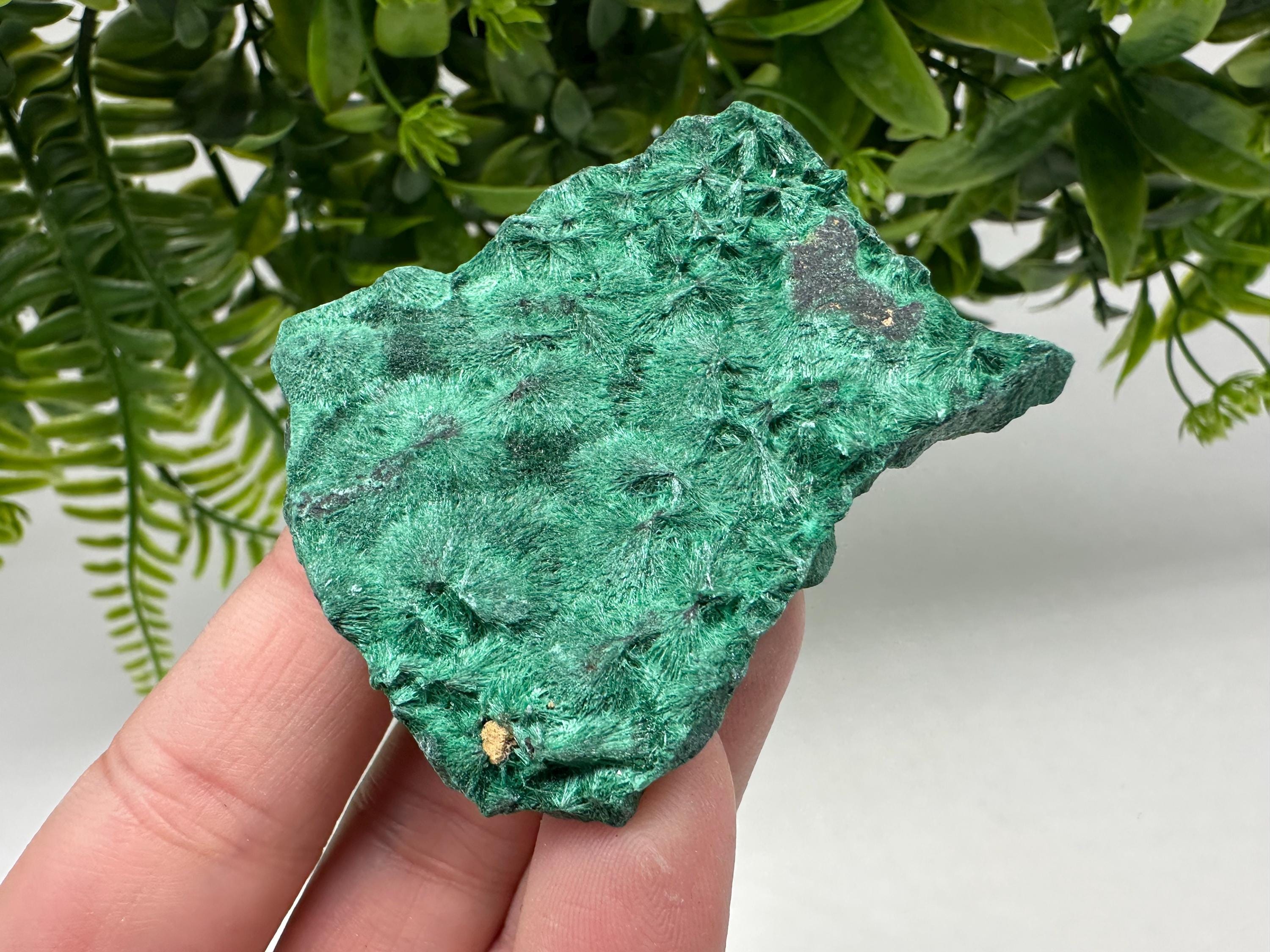 Polished Green Malachite Crystal from Congo, Natural Specimen, Chakra Stone