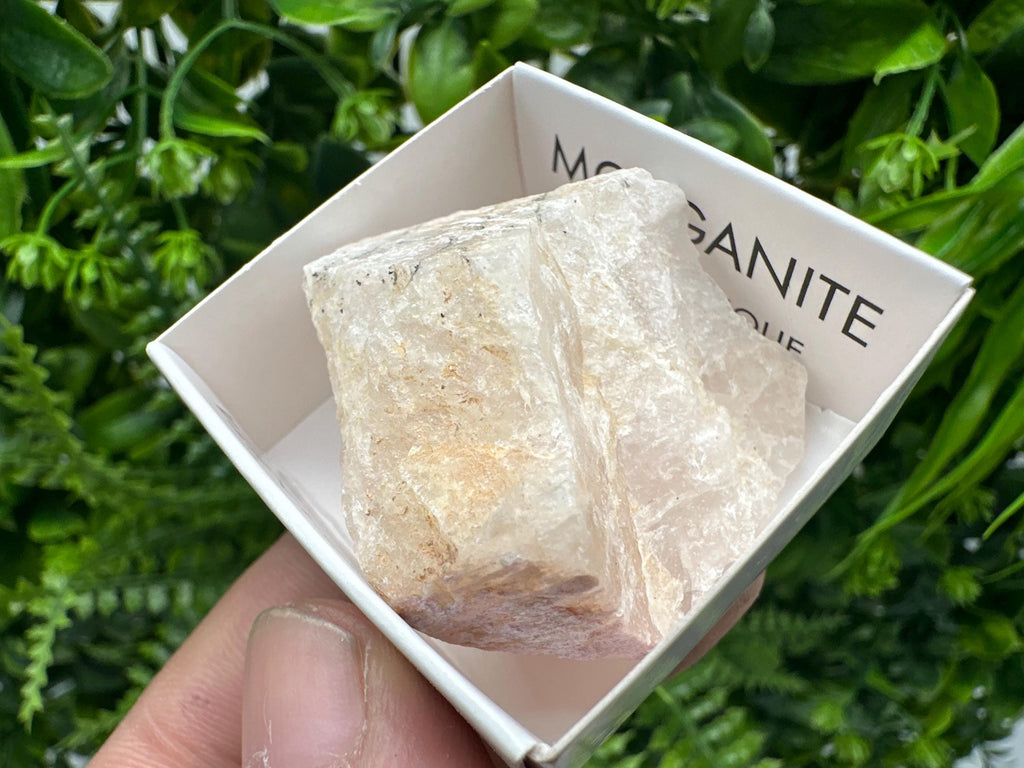 Rare Raw Morganite Crystal, Mozambique Mineral Specimen