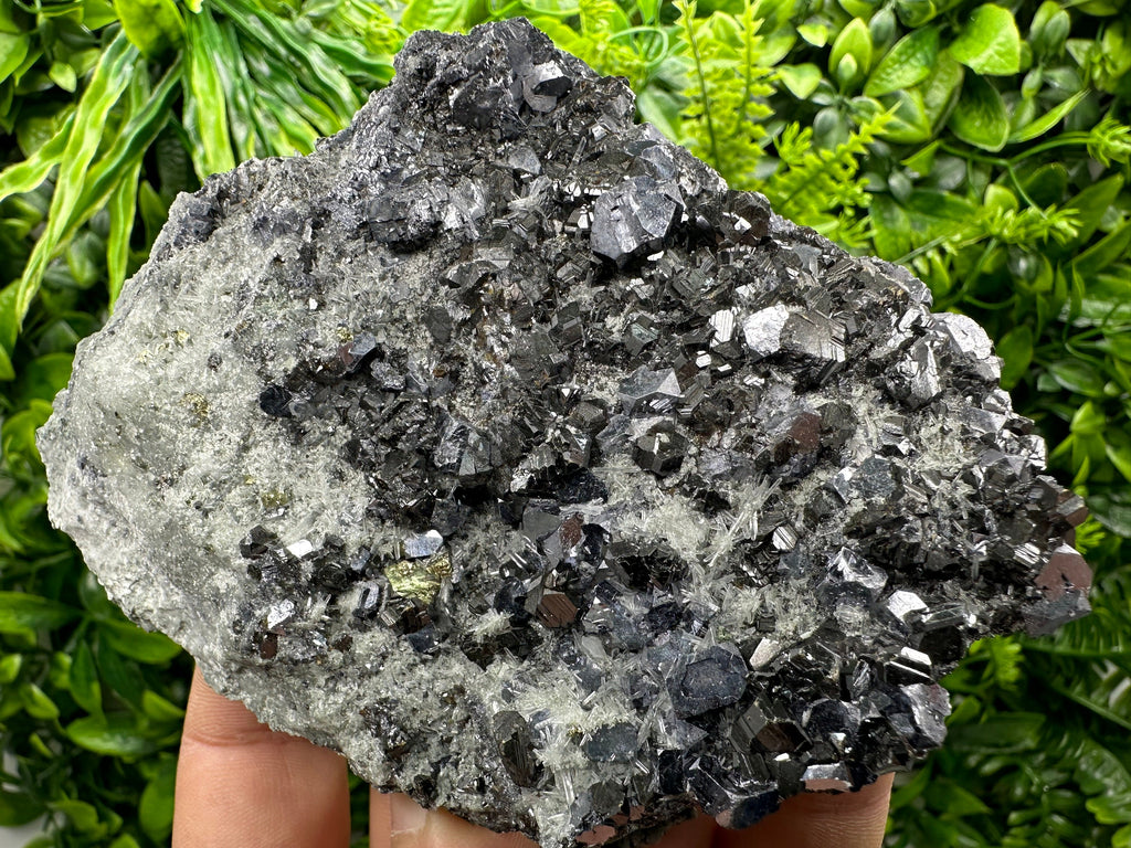 Sphalerite Galena Calcopyrite on Quartz, Borieva Bulgaria Mineral Specimen