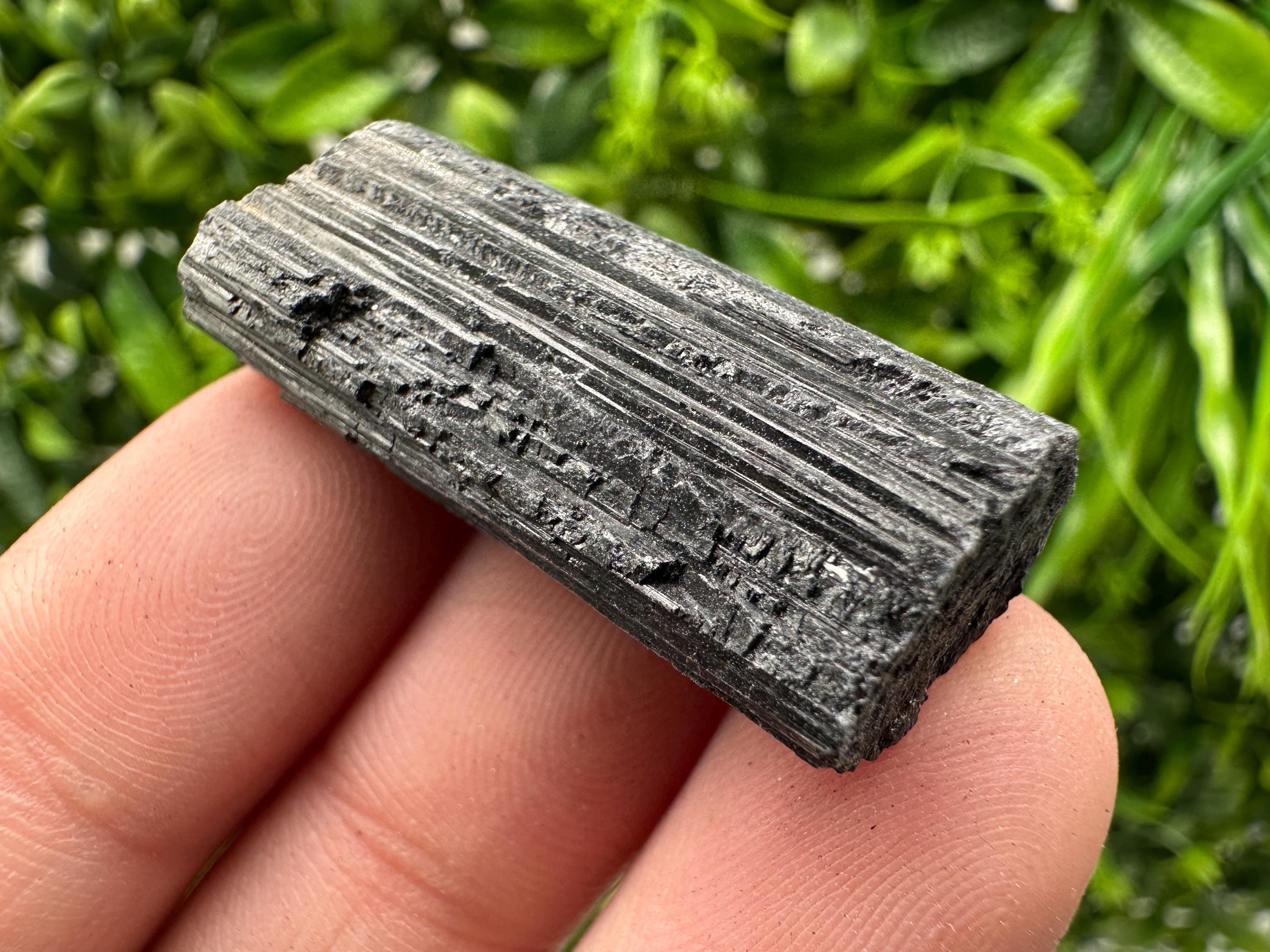 Natural Black Tourmaline Crystal – Raw Protective Stone, Healing Crystal, Grounding Mineral Gift