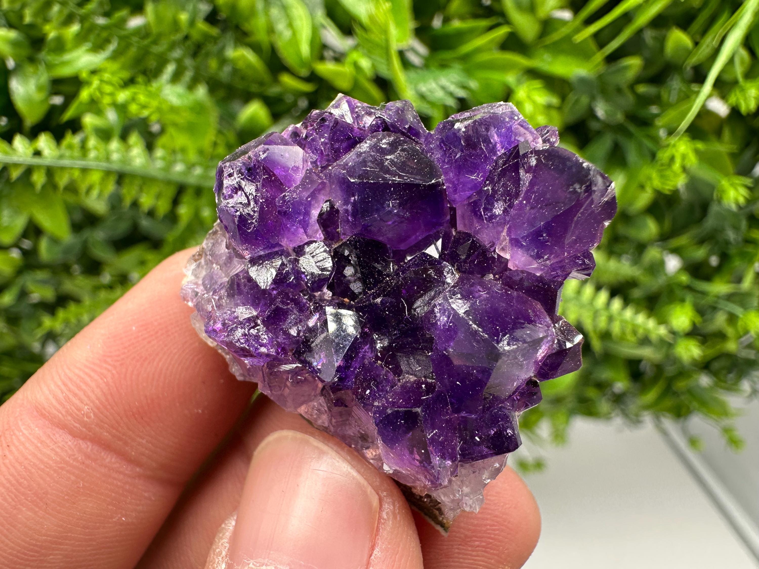 Natural Purple Amethyst Cluster, Uruguay Crystal, Home Decor