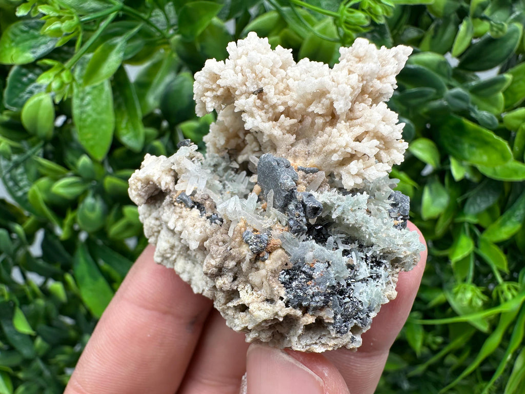 Rare Calcite Galena Mineral Specimen, Madan Bulgaria Crystal Decor