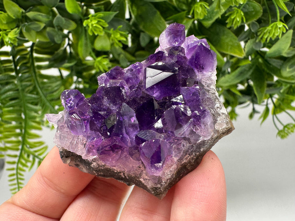 Uruguay Amethyst Crystal: Purple Quartz Home Decor, Energy Stone