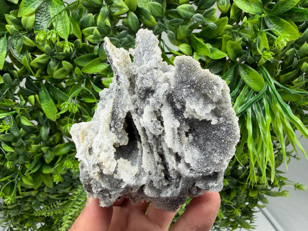 Chalcedony Quartz Cluster with Chlorite - Bulgaria Mineral Specimen