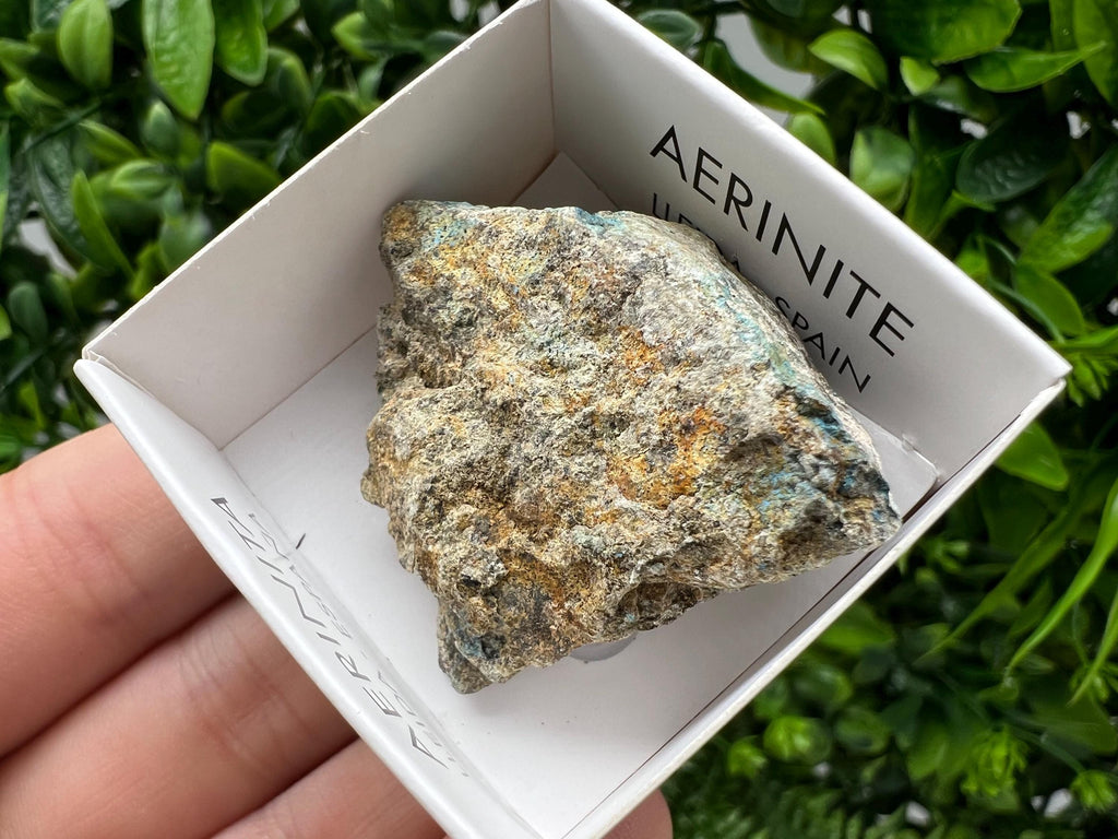 Rare Raw Aerinite Mineral Specimen: Collection Crystal from Lleida, Spain (4/3.5 CM)