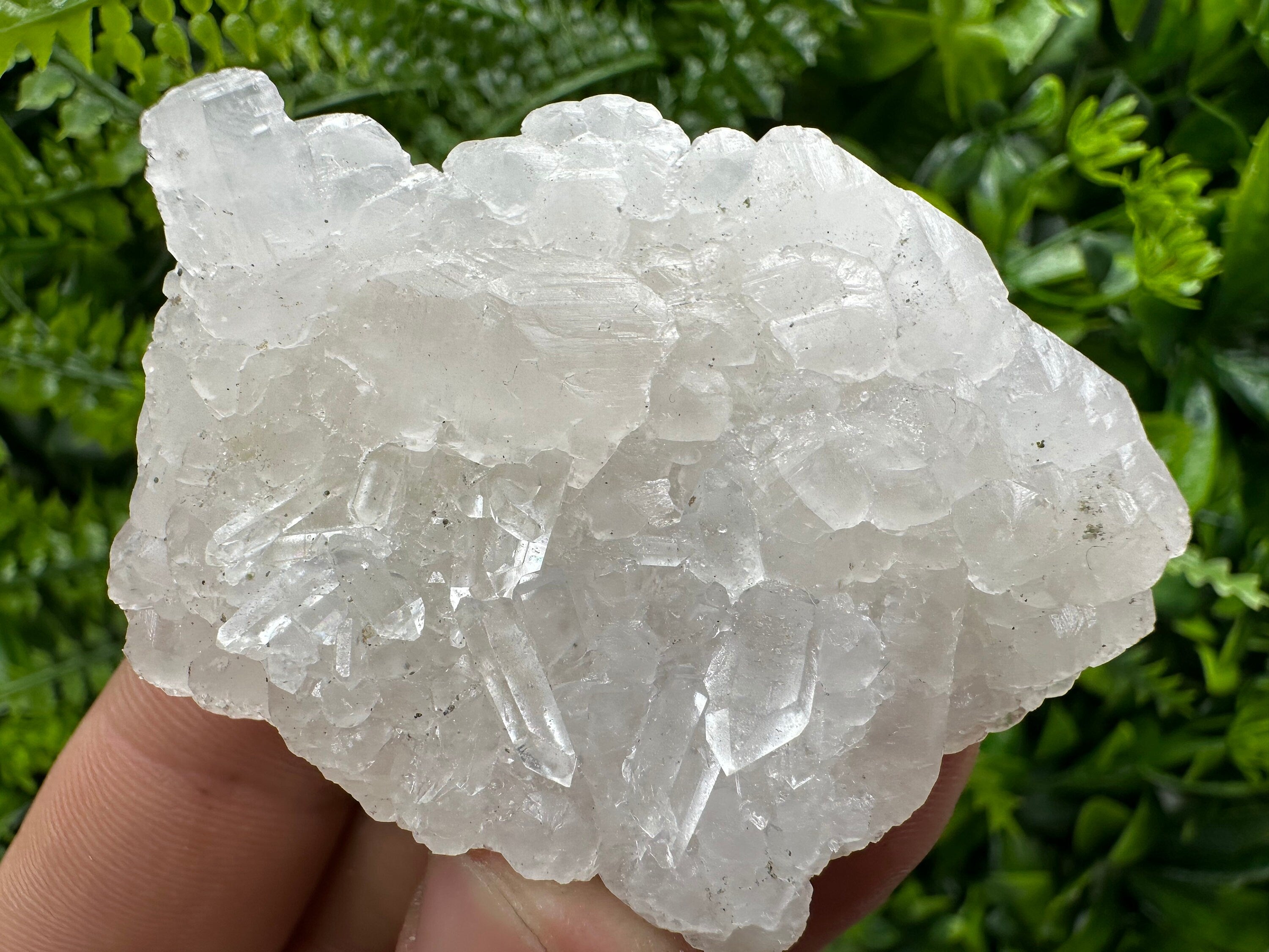 Fluorescent Mangano Calcite Specimen: Rhodopes Bulgaria Mineral Decor