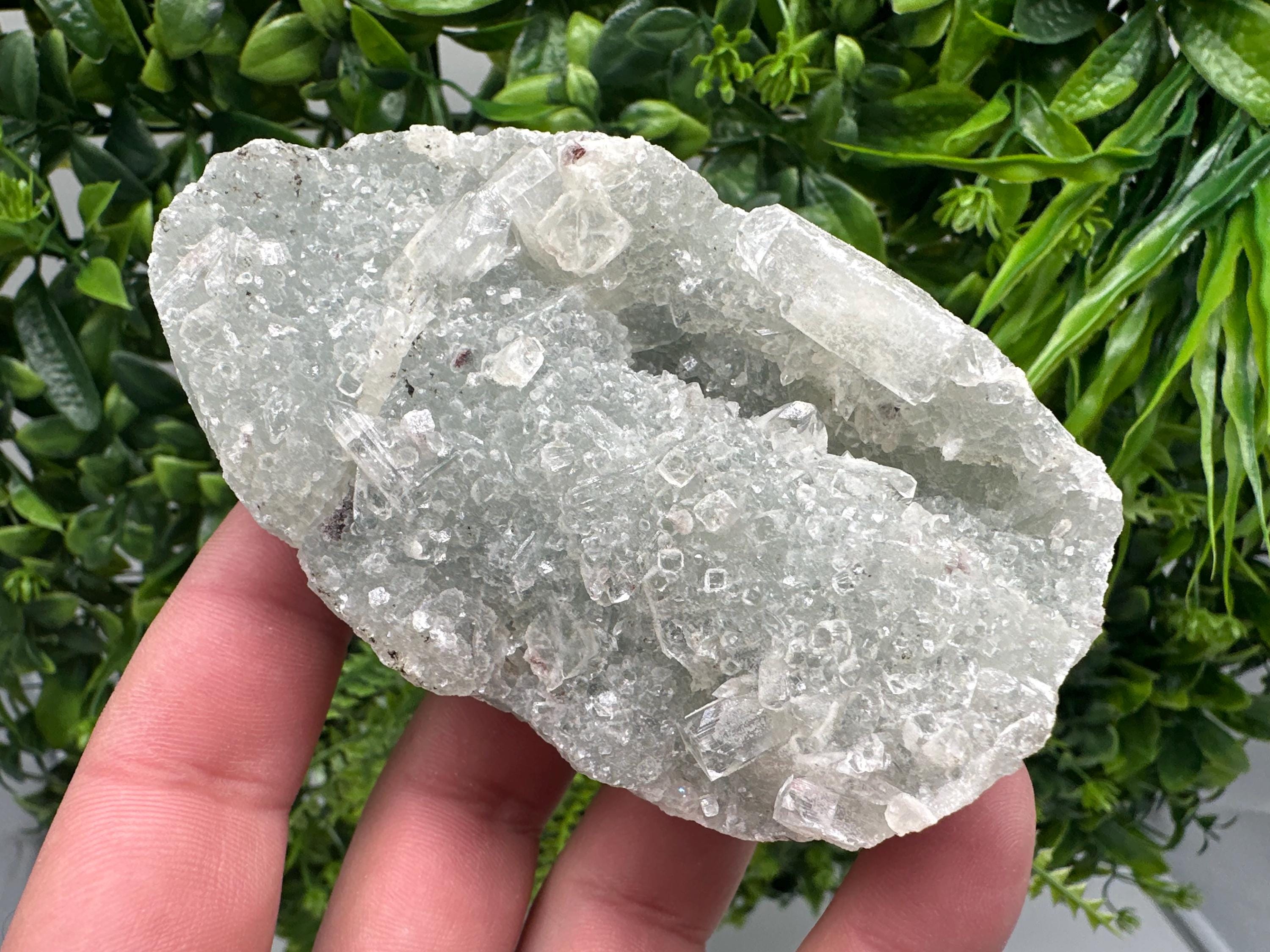 STUNNING Transparent Apophyllite on Chalcedony,natural, collection minerals specimen,India Minerals,Crystal, Stone Mineral Specimens India