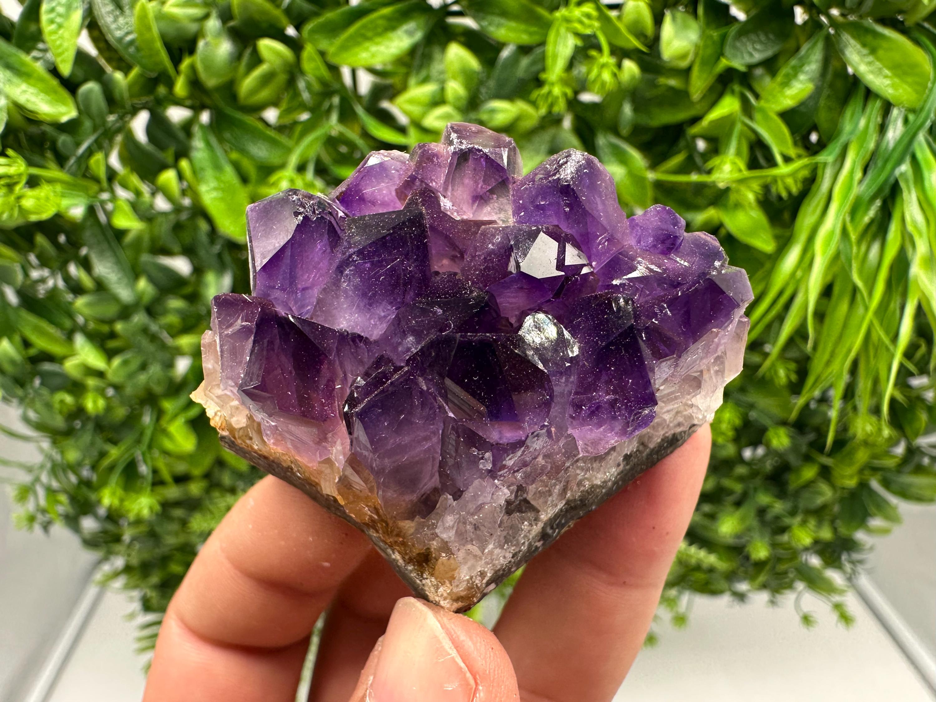 Natural Purple Amethyst Crystal Cluster from Uruguay