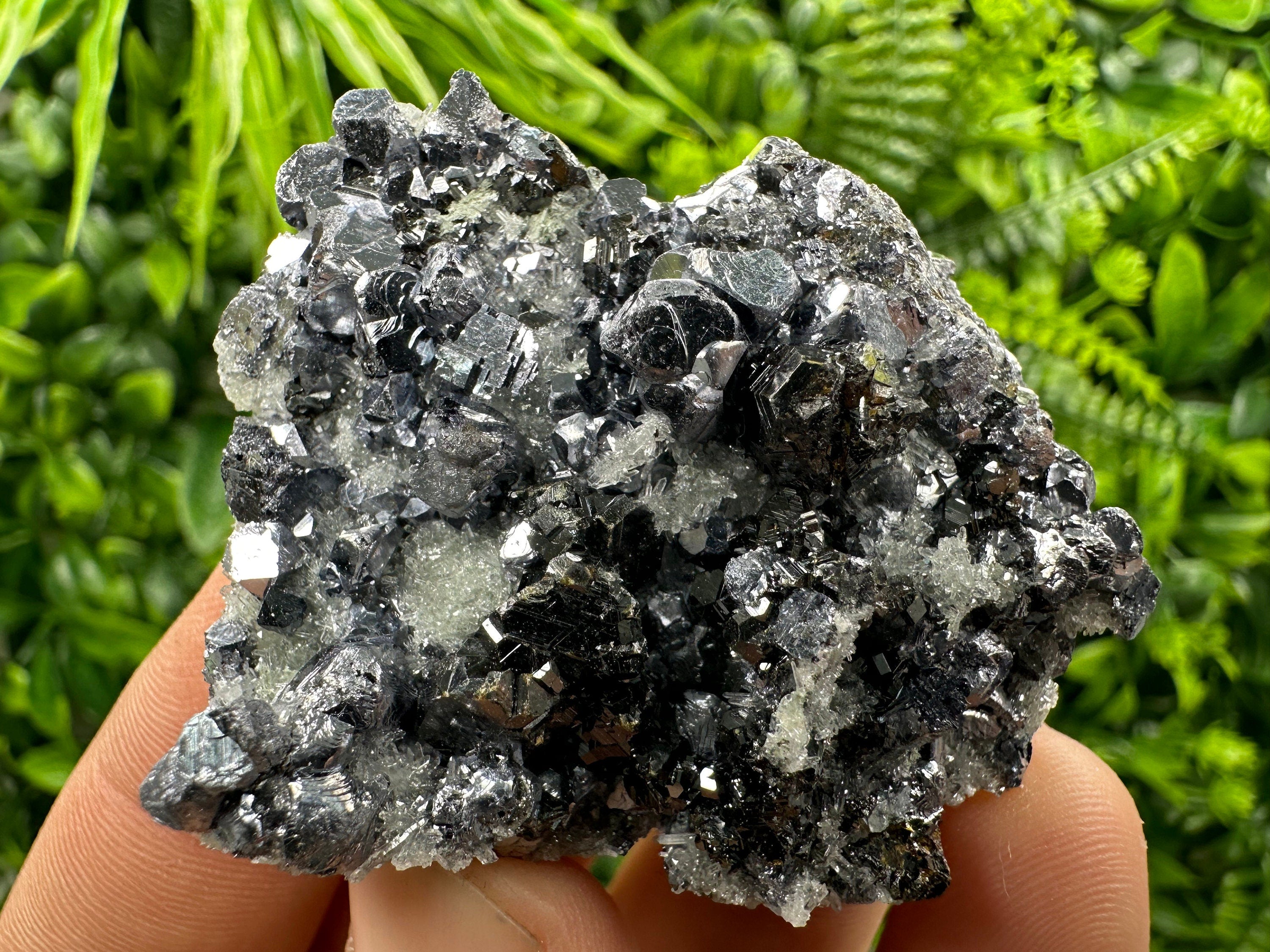 Galena Sphalerite on Quartz, Borieva Mine Crystal Specimen