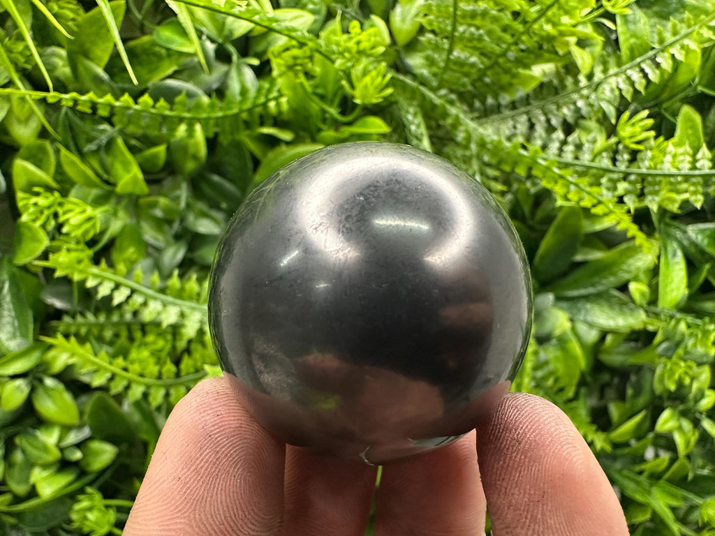 4cm Shungite Sphere: Polished EMF Protection Crystal