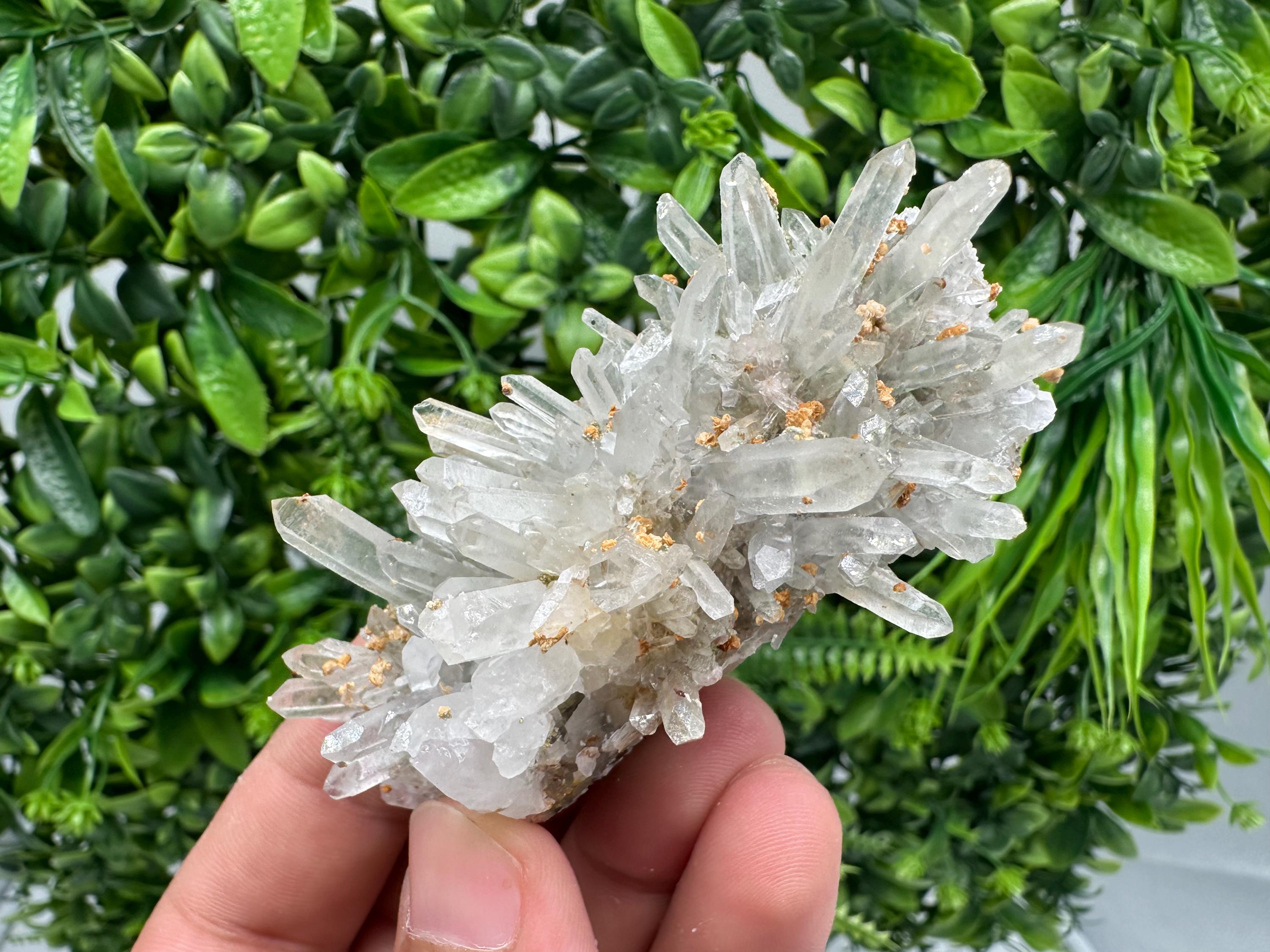 Stunning Quartz whit Sphalerite,Hematite,Iron oxide from 9th September mine,natural,collectible mineral specimen,home decor stone,gift,cryst