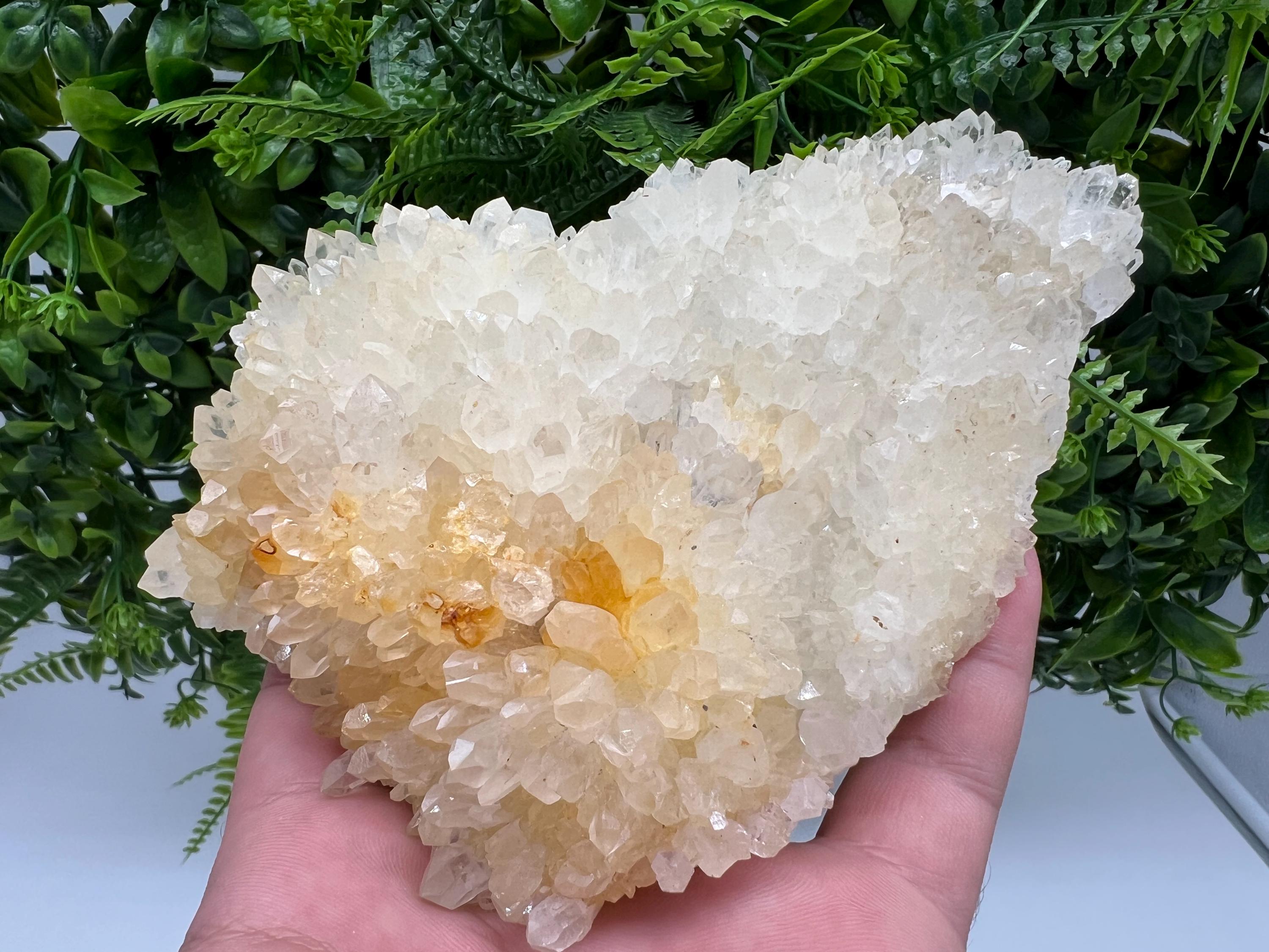 Stunning LIMONITE Quartz whit inclusions natural minerals souvenir gift crystal collection stone rare Quartz cluster 9 September Bulgaria