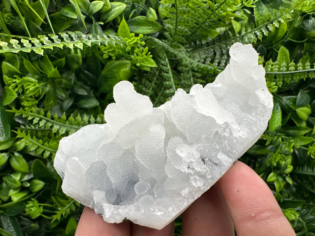 Natural Chalcedony Specimen: India Crystal, Rare Home Decor (10/6/3.5 cm)