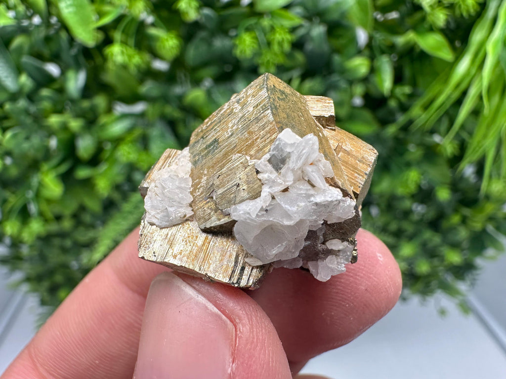 Wonderful Rainbow Pyrite whit Calcite,natural minerals souvenir Crystal,collection stone,rare minerals,home decor,Borieva Bulgaria