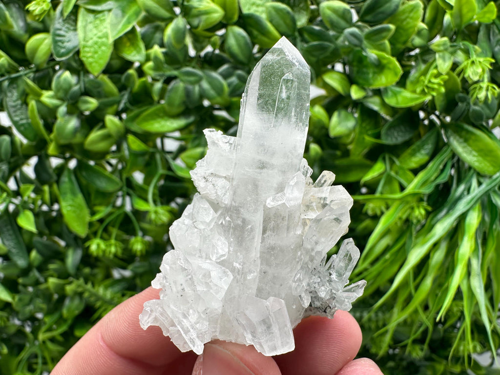 Green Quartz Specimen: Chlorite and Sphalerite Inclusions